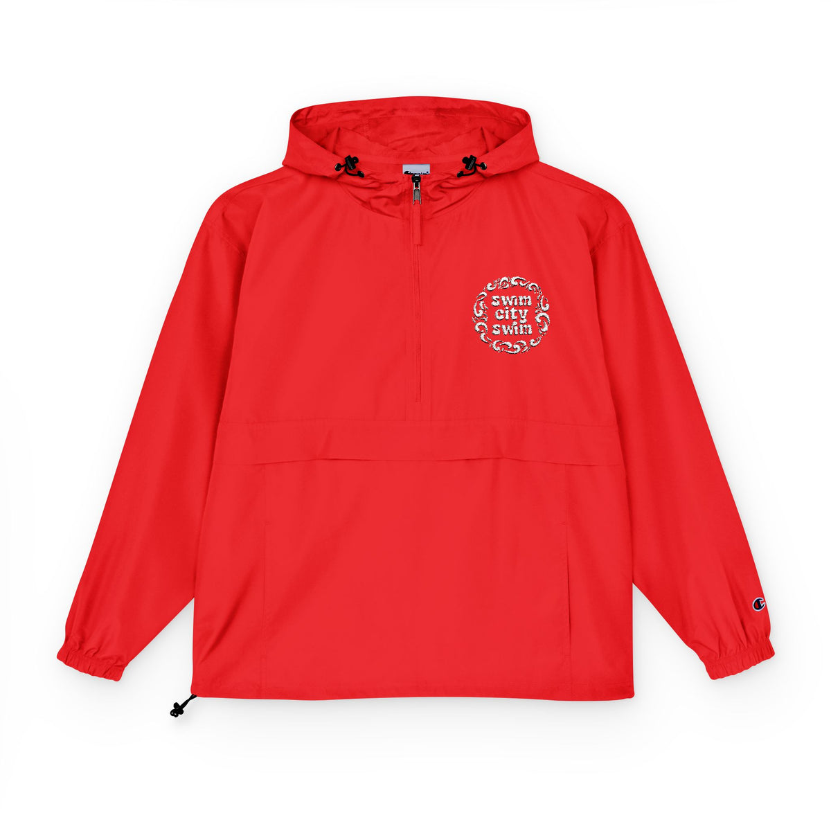 Lightweight Packable Anorak Jacket with Floral Design
