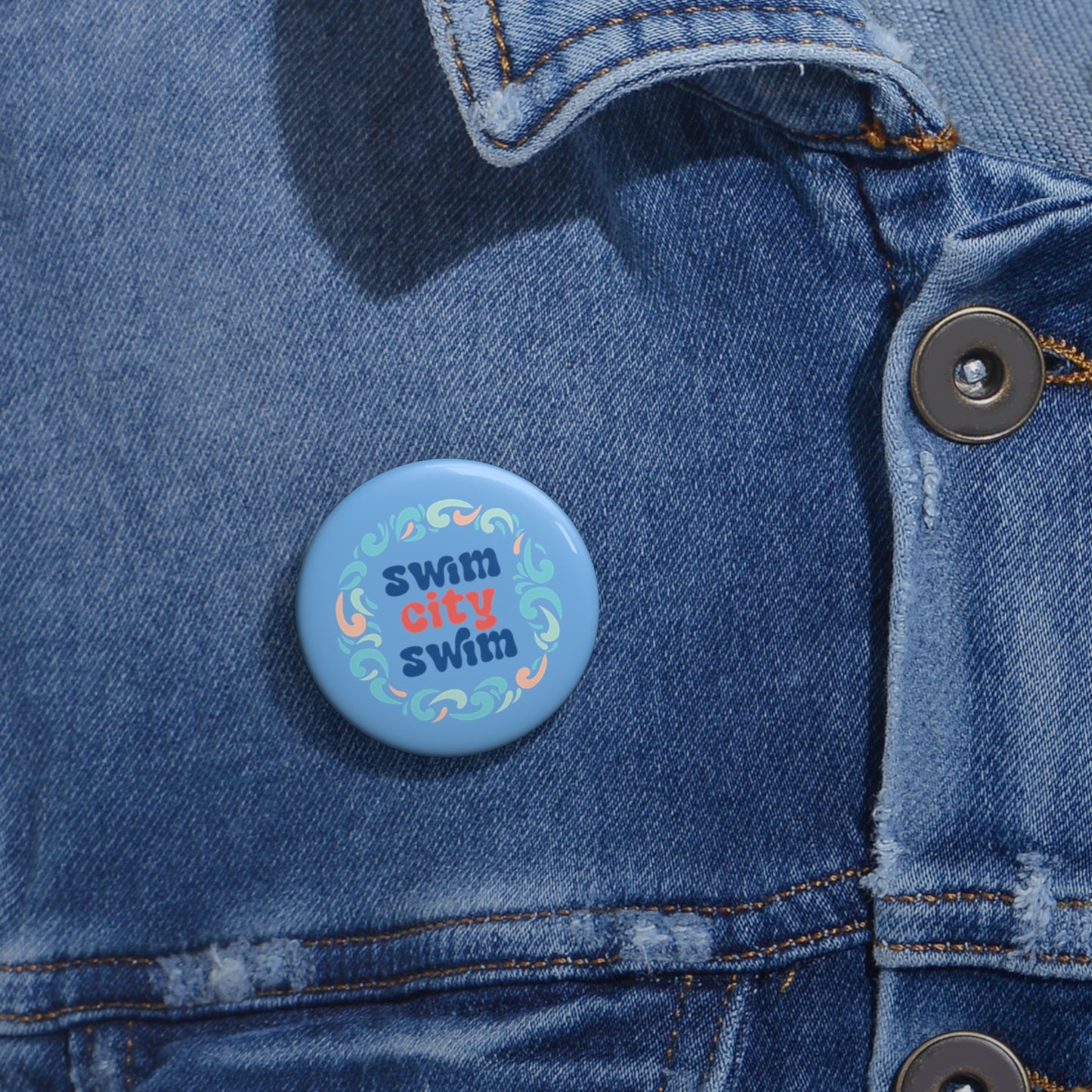 SwimCity Swim Decorative Pin Buttons