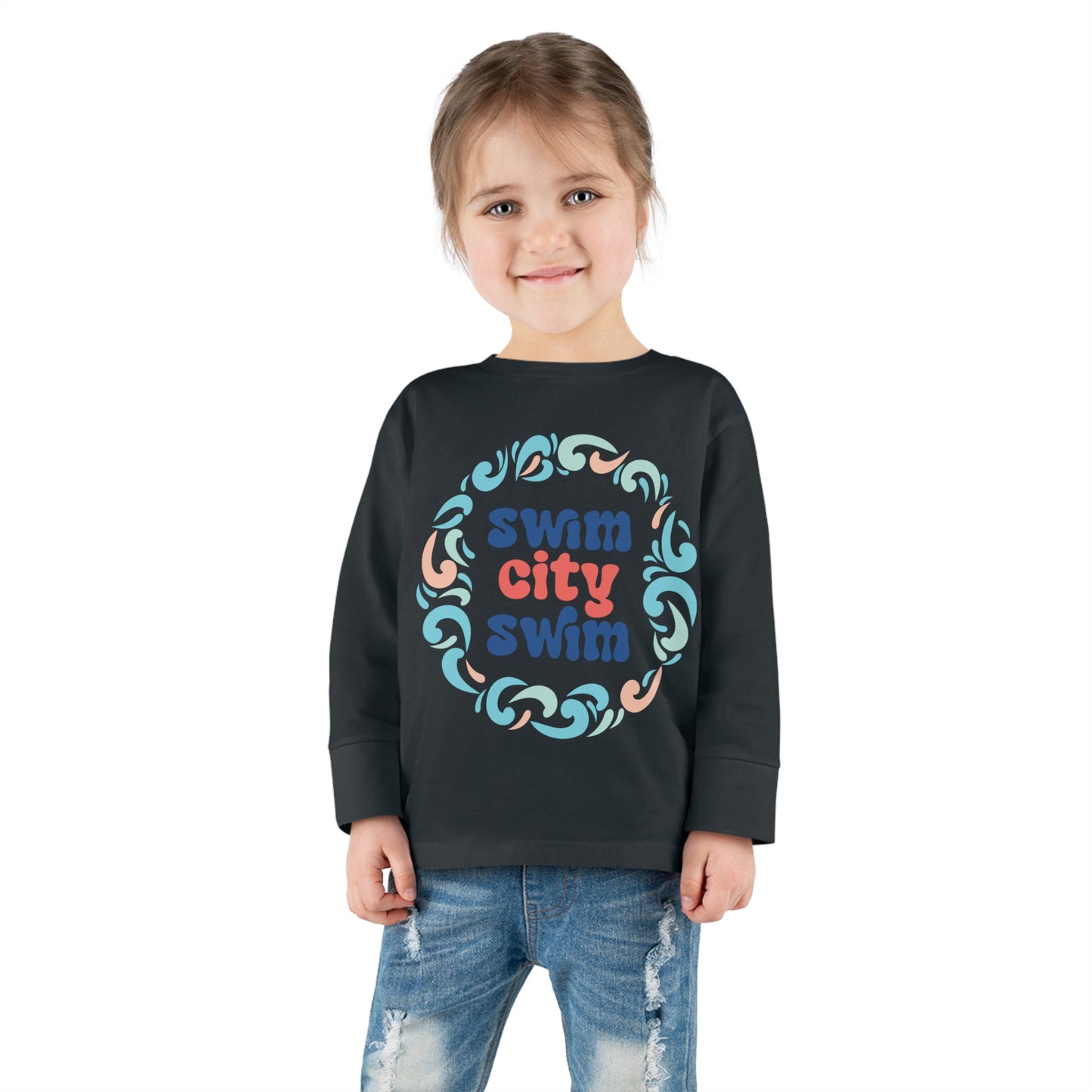 SwimCity Logo Toddler Long Sleeve Tee