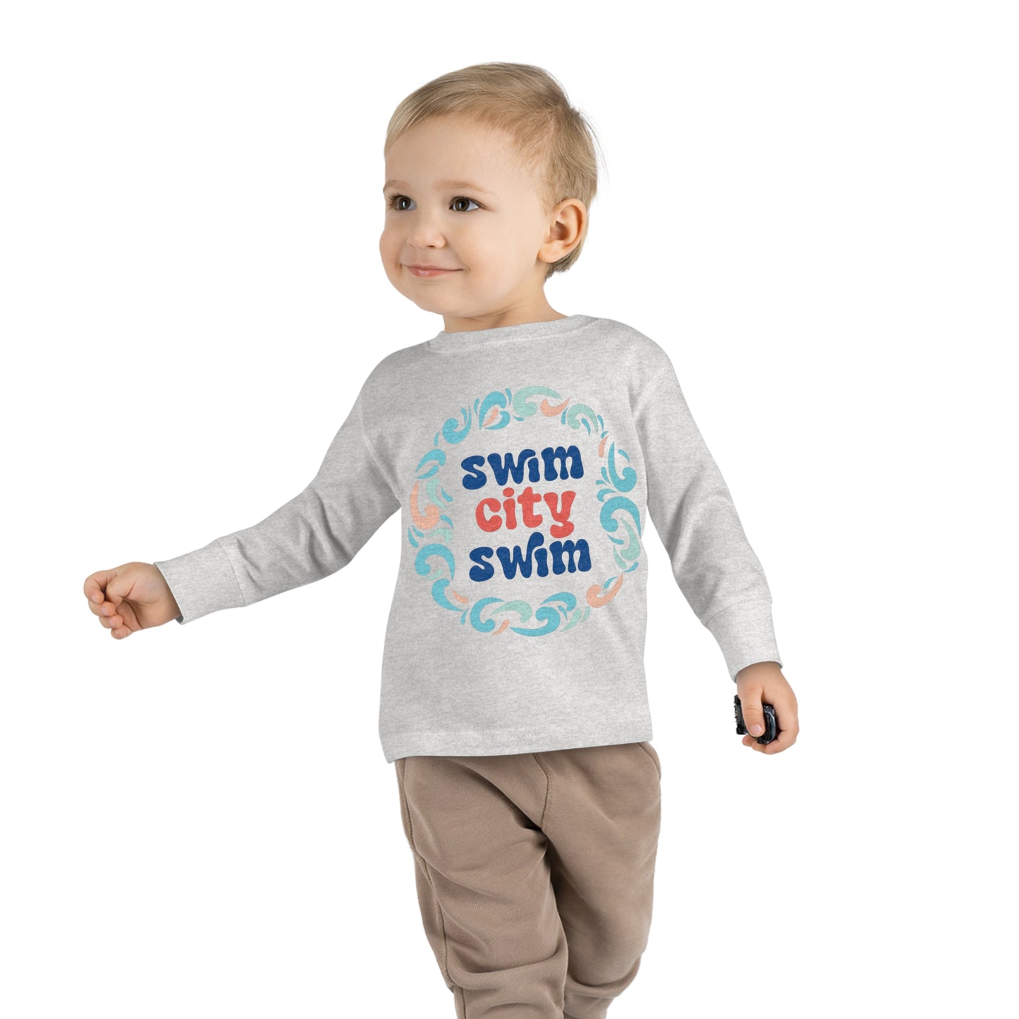 SwimCity Logo Toddler Long Sleeve Tee