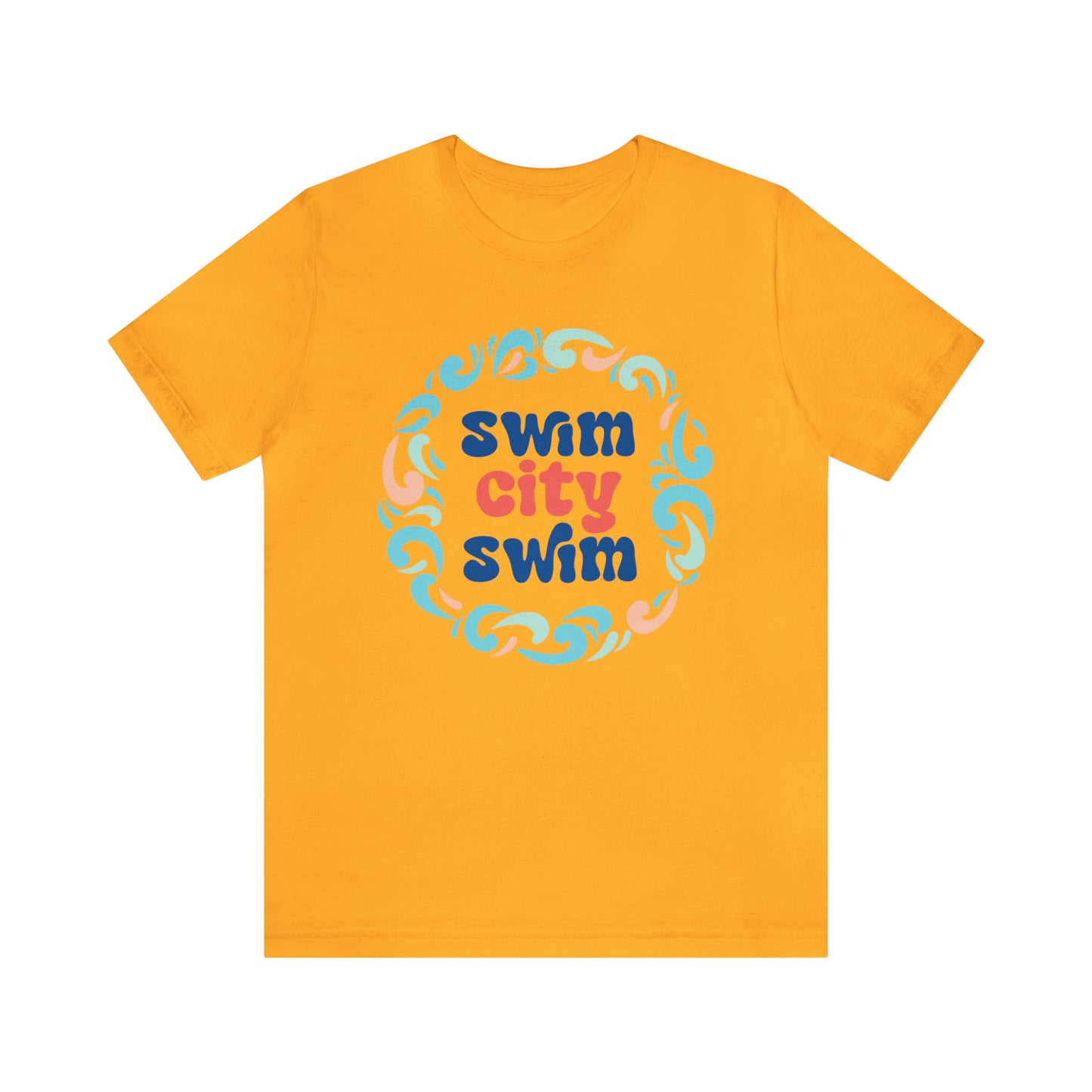 SwimCity Let's Swim Together Adult Jersey Short Sleeve Logo Tee