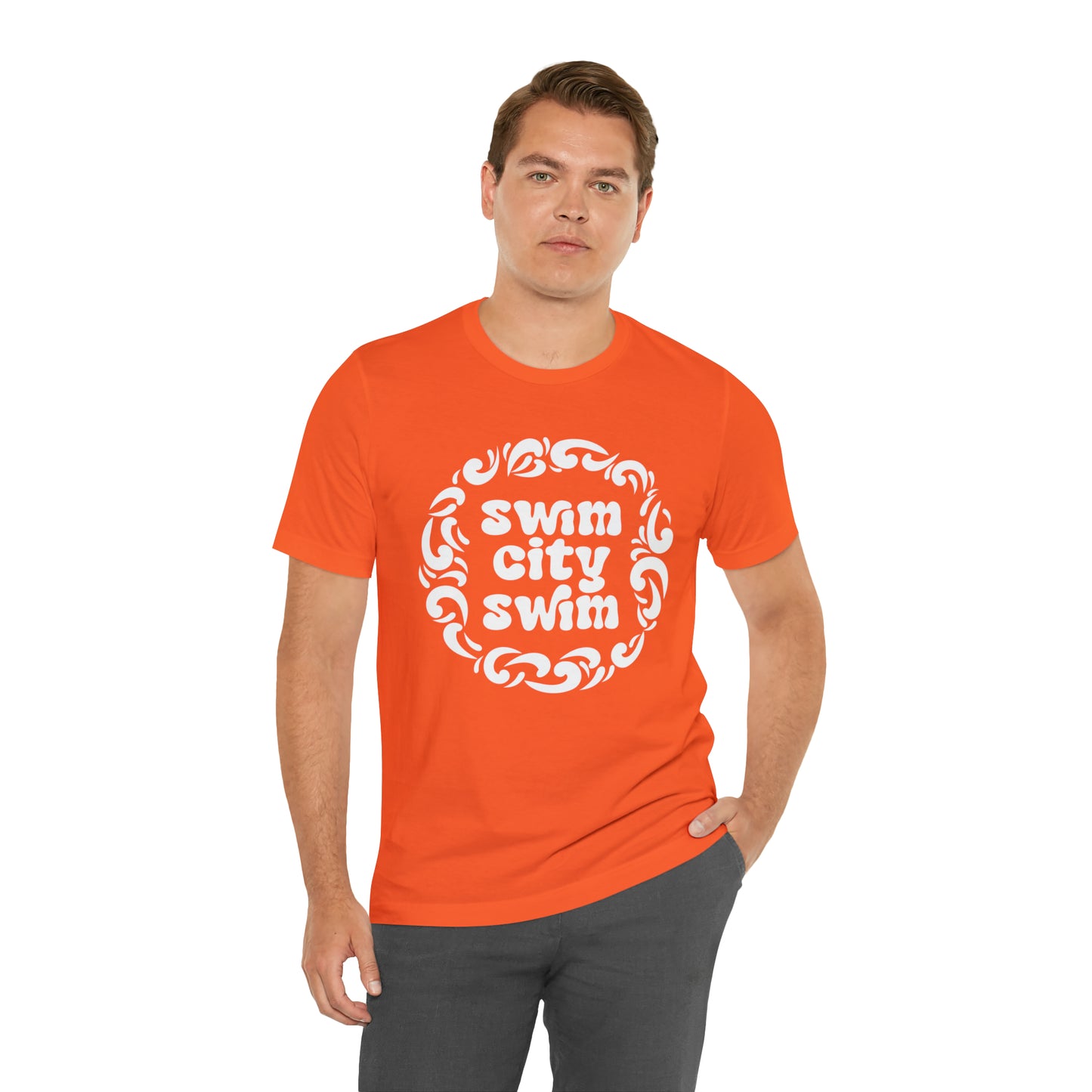 SwimCity Let's Swim Together Adult Jersey Short Sleeve Logo Tee