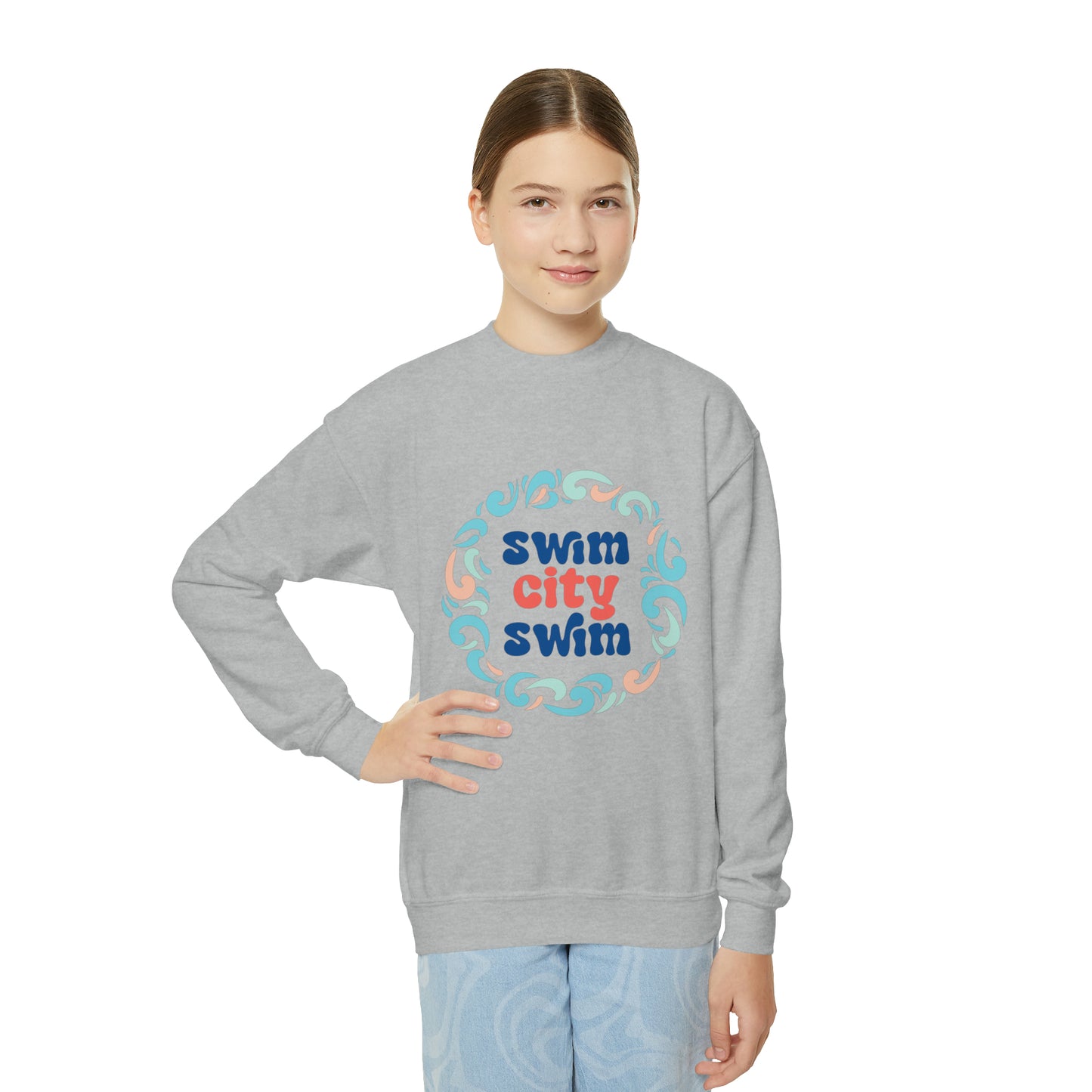 Youth SwimCity Logo Crewneck Sweatshirt