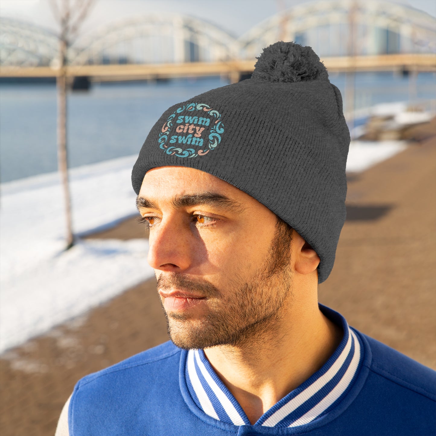 SwimCity Pom Pom Beanie