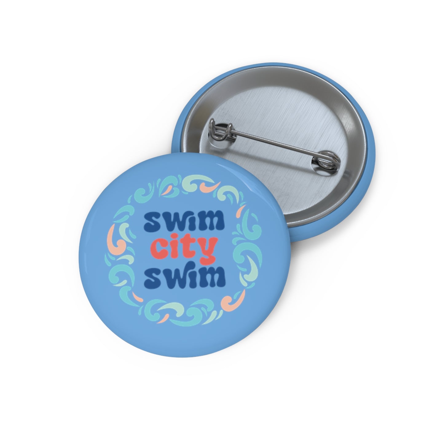 SwimCity Swim Decorative Pin Buttons