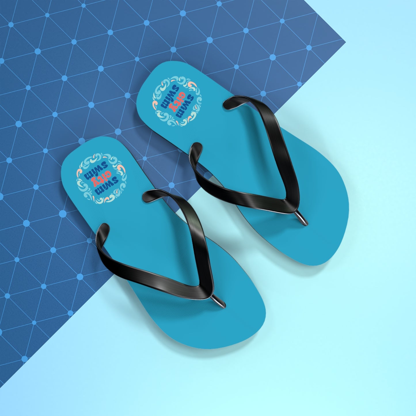 SwimCity Flip Flops - Turquoise