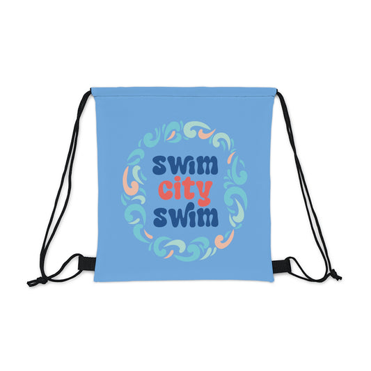 SwimCity Logo Outdoor Drawstring Bag