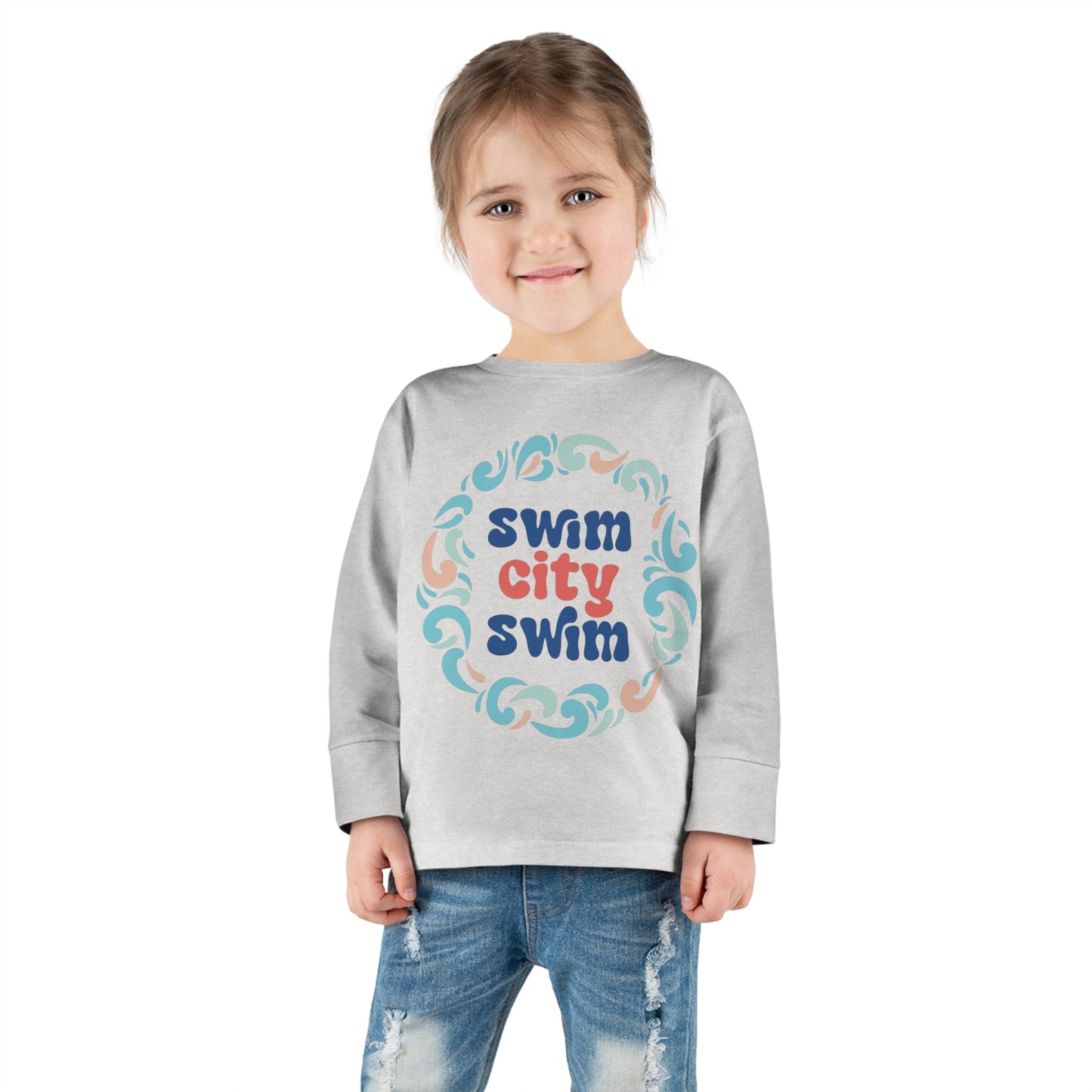 SwimCity Logo Toddler Long Sleeve Tee