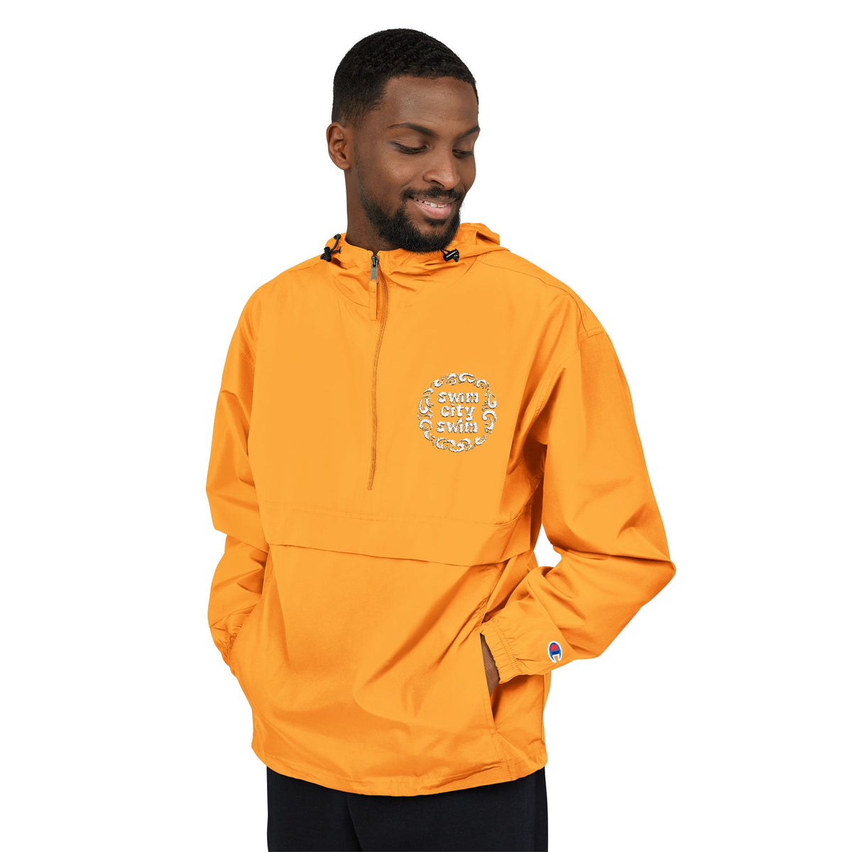Lightweight Packable Anorak Jacket with Floral Design