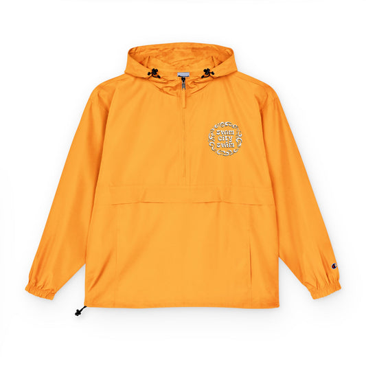 Lightweight Packable Anorak Jacket with Floral Design