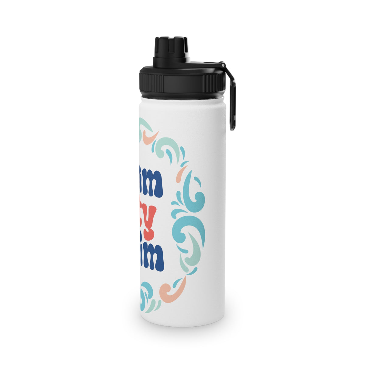 Swim City Swim Water Bottle - Stainless Steel Sports Lid