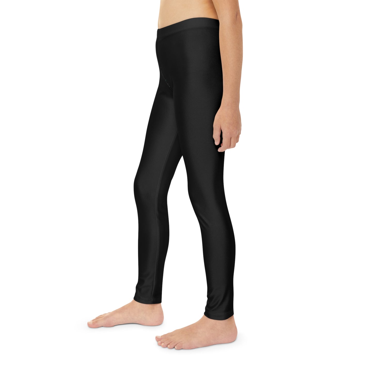 Youth Full-Length SwimCity Logo Black Leggings