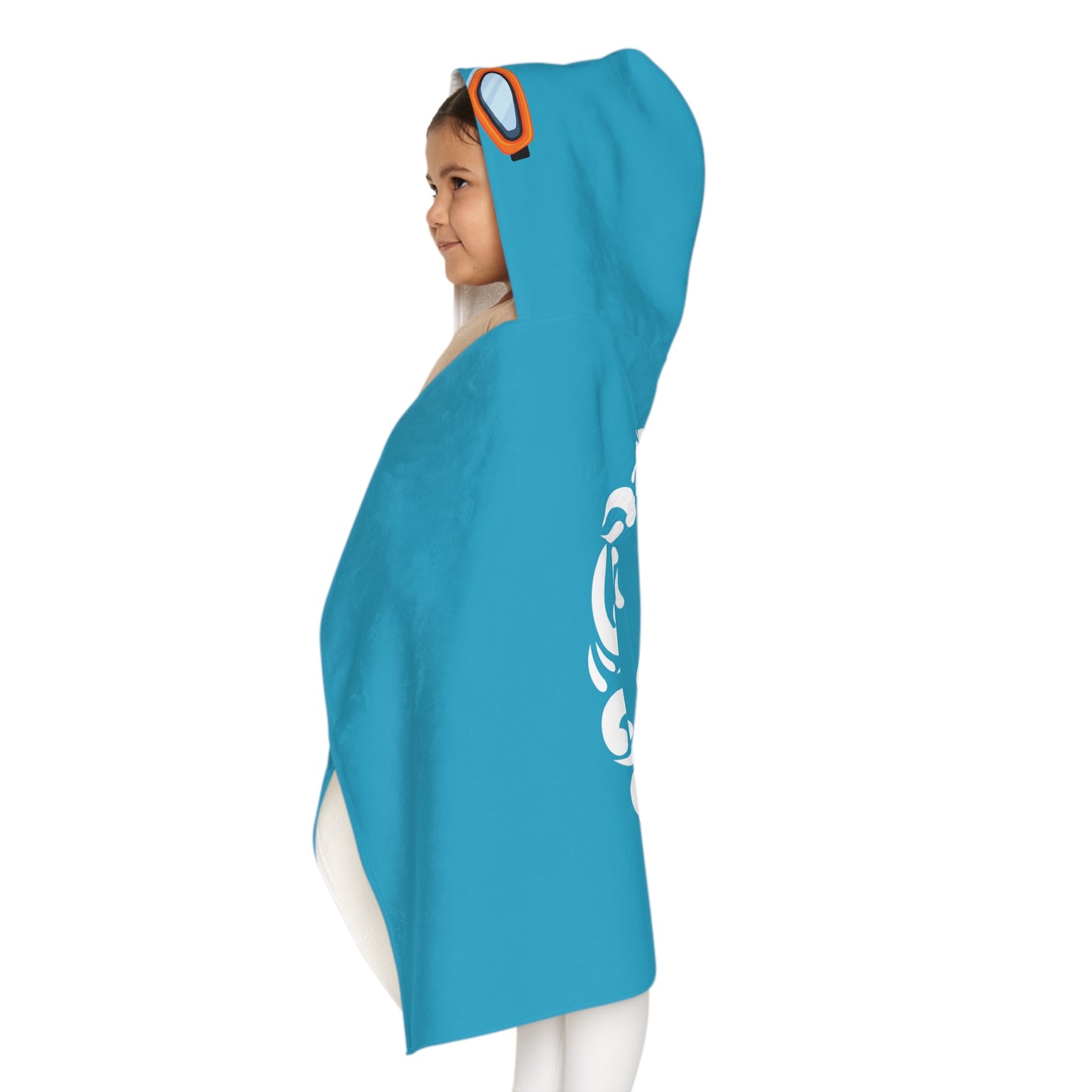 * Youth SwimCity Goggles Hooded Towel - Teal *