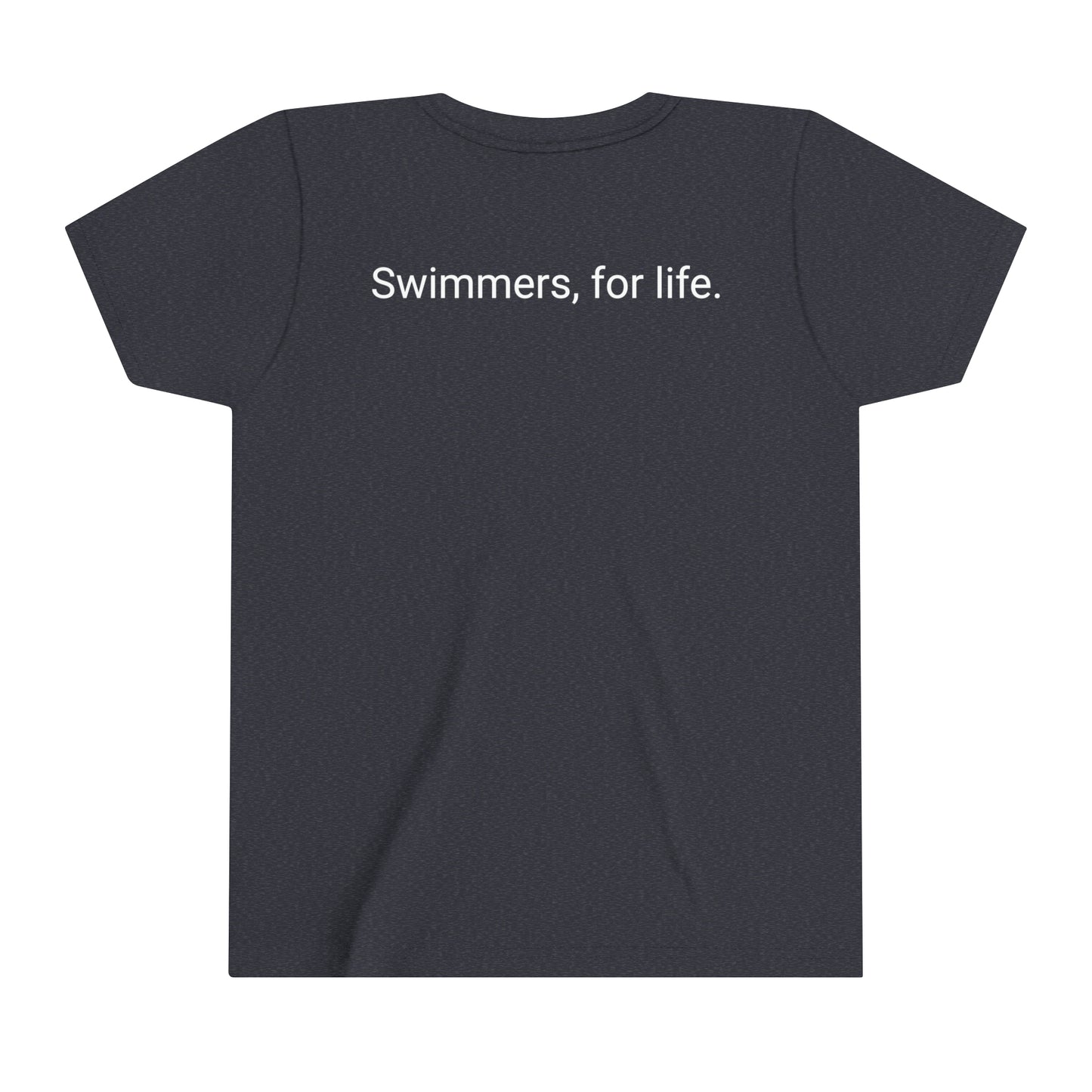 Youth Short Sleeve SwimCity Logo Tee with Swimmers, for Life