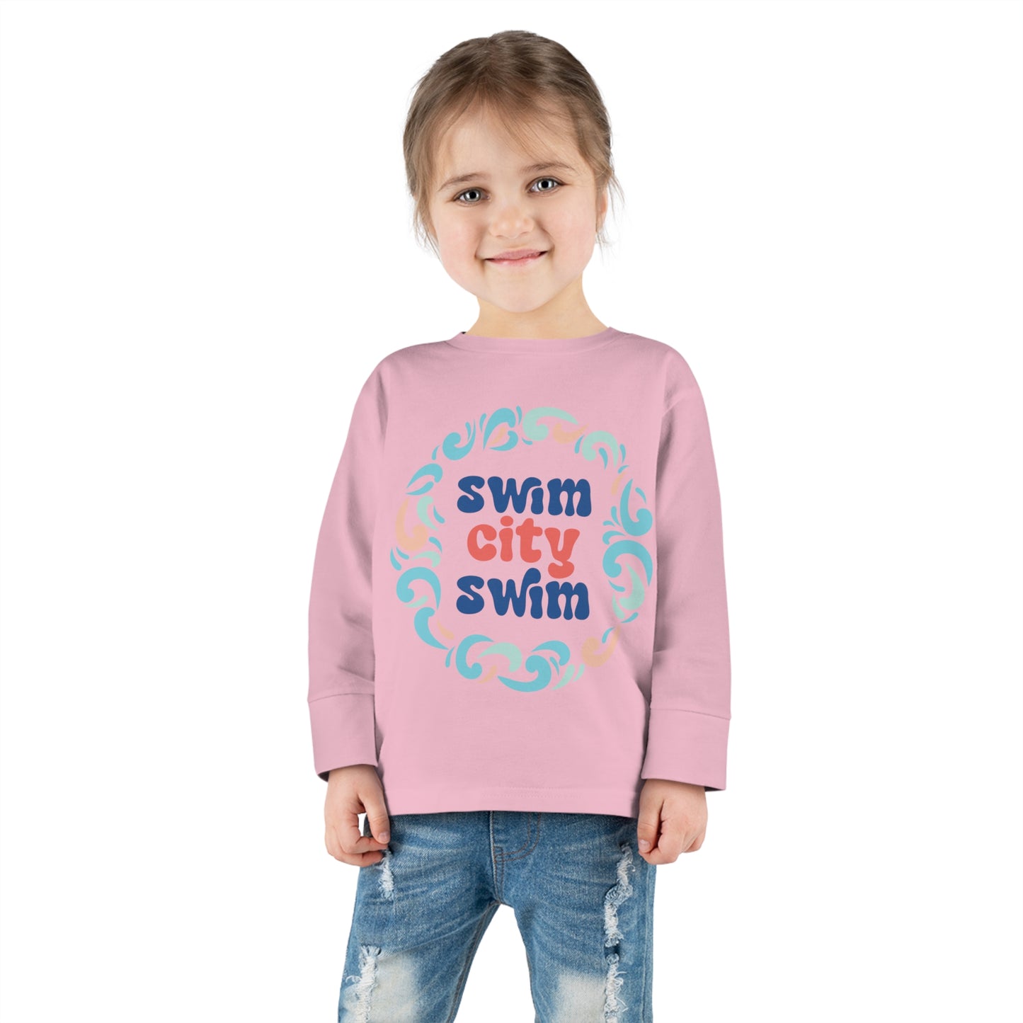 SwimCity Logo Toddler Long Sleeve Tee