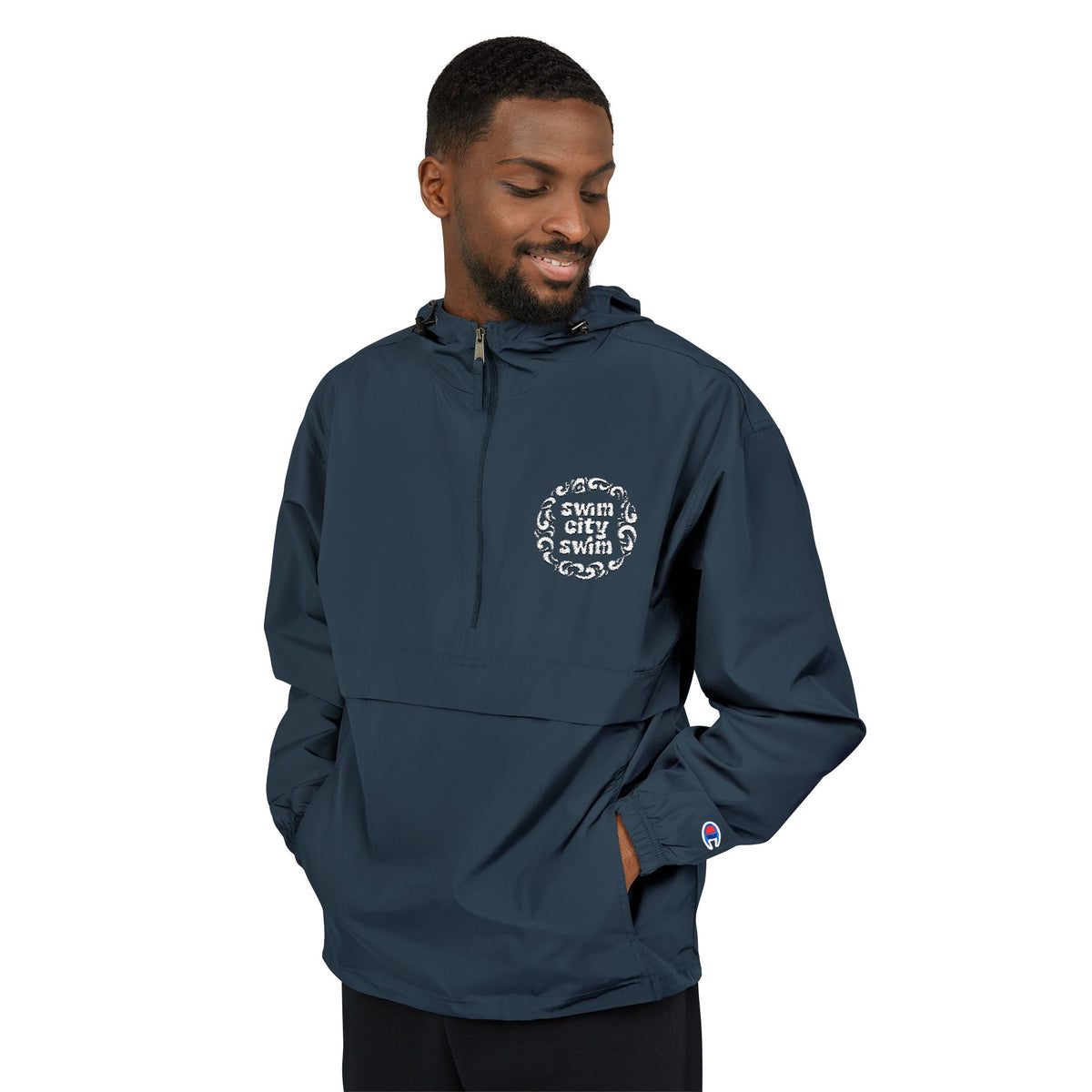 Lightweight Packable Anorak Jacket with Floral Design
