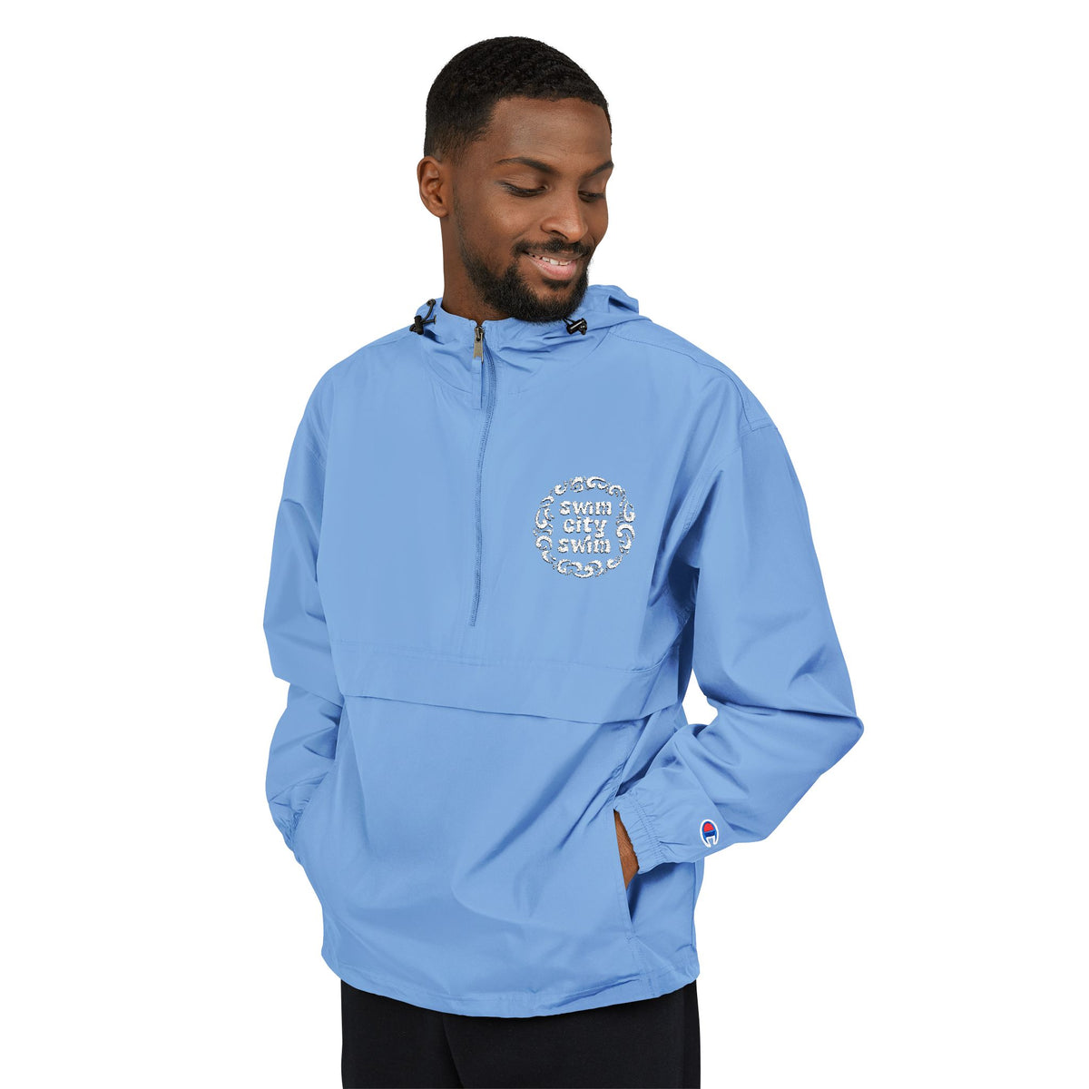 Lightweight Packable Anorak Jacket with Floral Design