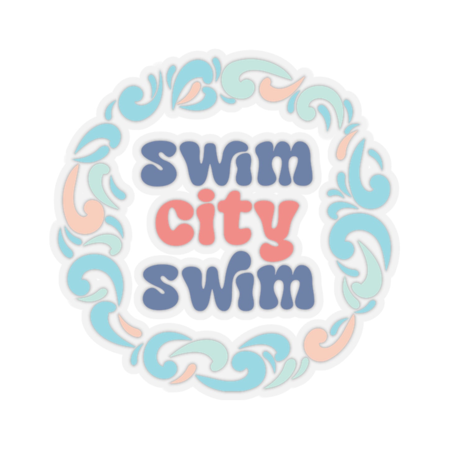 SwimCity Kiss-Cut Stickers