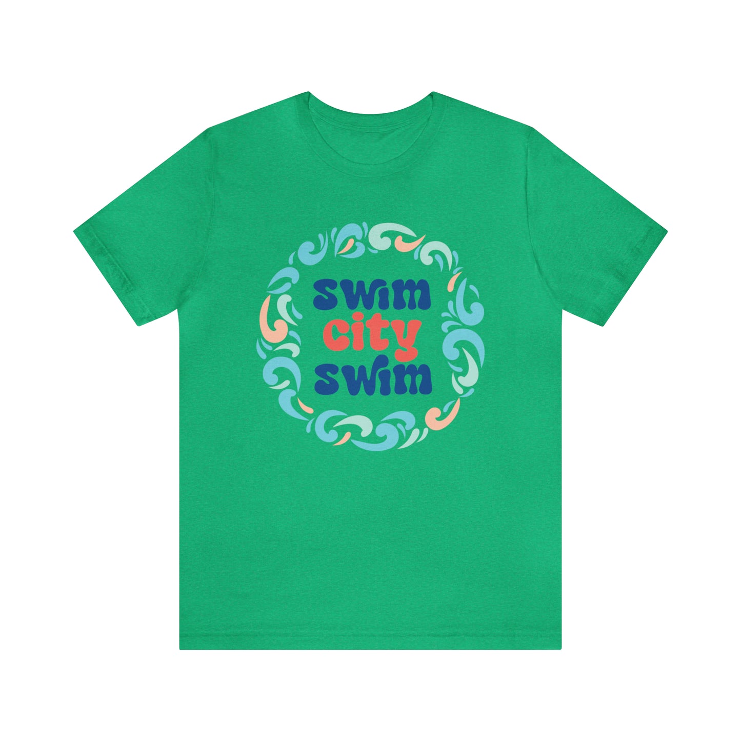 SwimCity Let's Swim Together Adult Jersey Short Sleeve Logo Tee