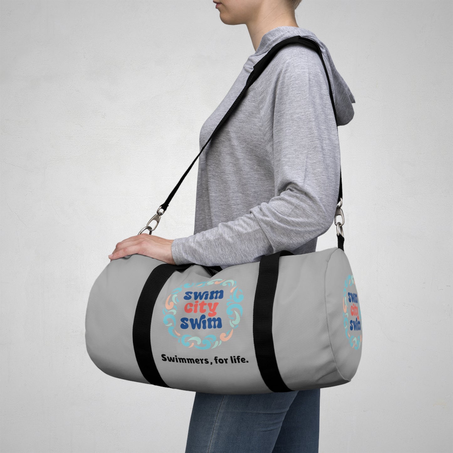 * SwimCity Swimmers For Life Duffel Bag - Grey *