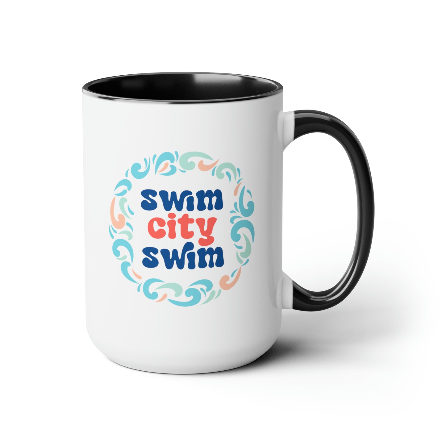 SwimCity Ceramic Mug, 15oz