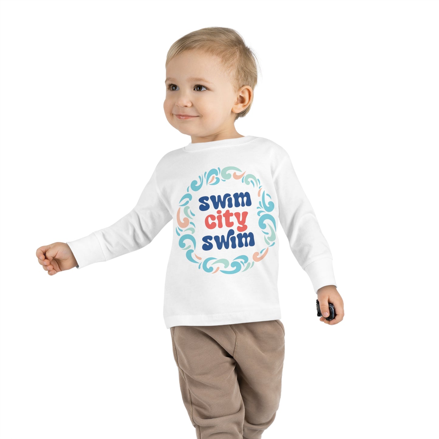 SwimCity Logo Toddler Long Sleeve Tee