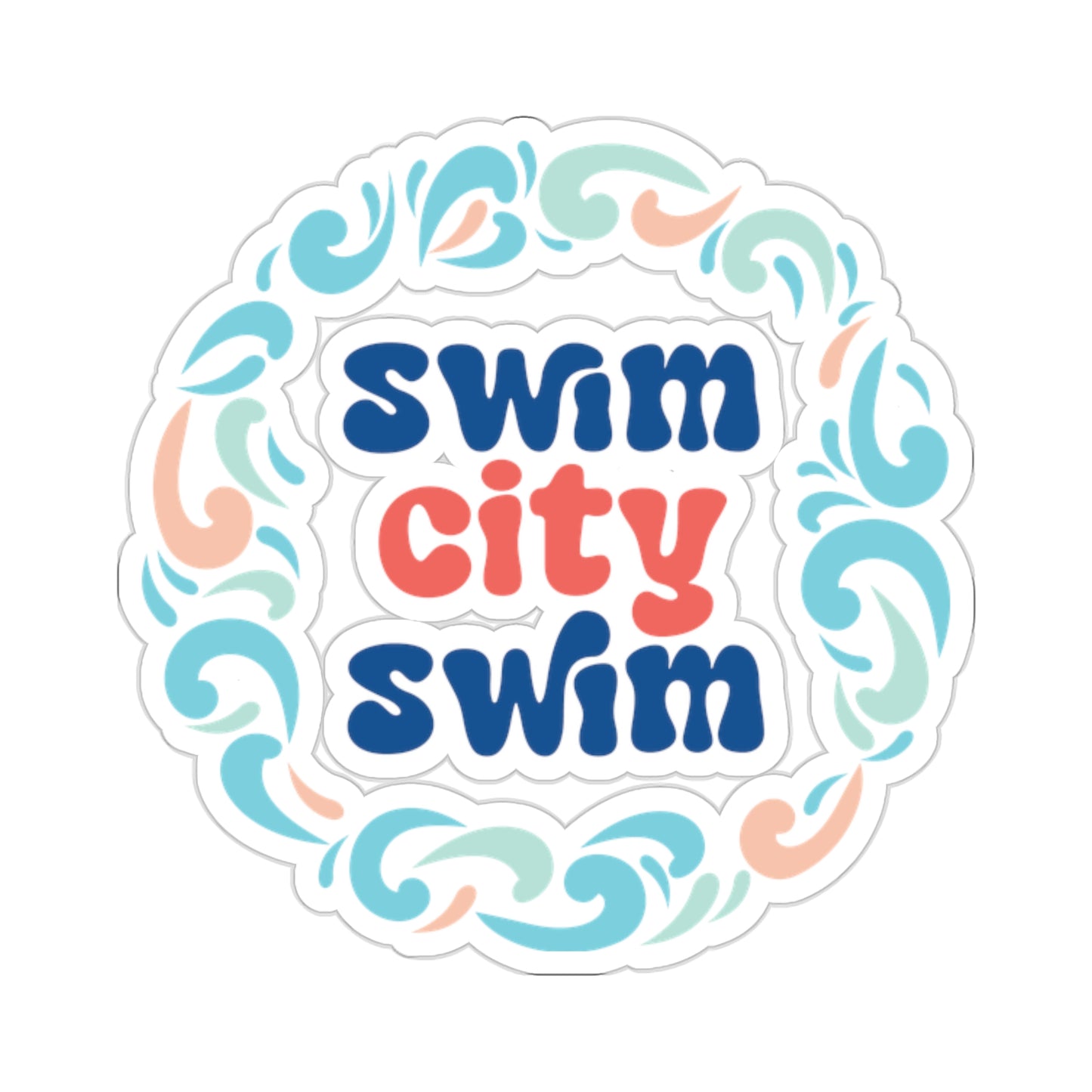 SwimCity Kiss-Cut Stickers