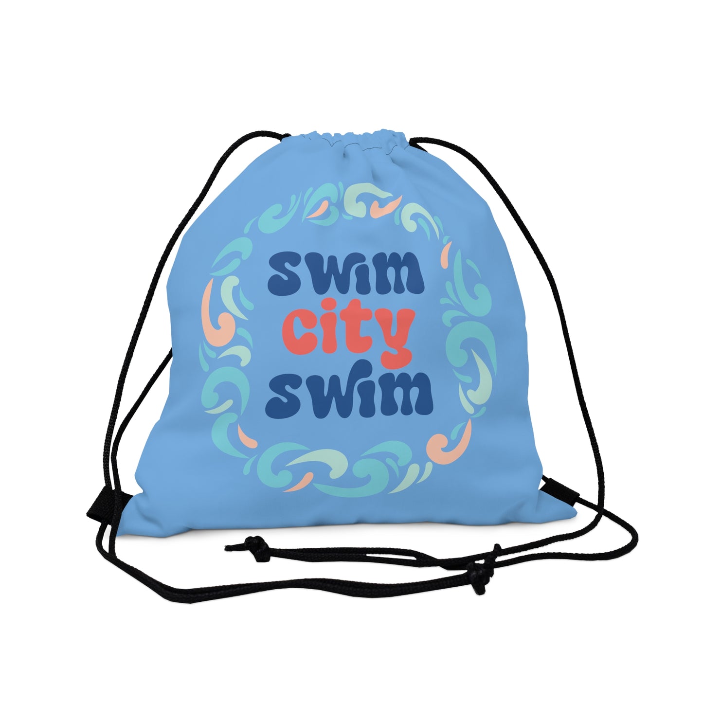 SwimCity Logo Outdoor Drawstring Bag