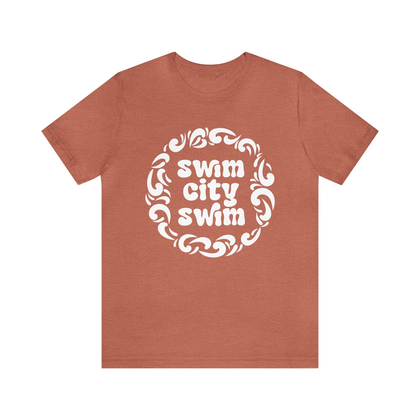 SwimCity Let's Swim Together Adult Jersey Short Sleeve Logo Tee