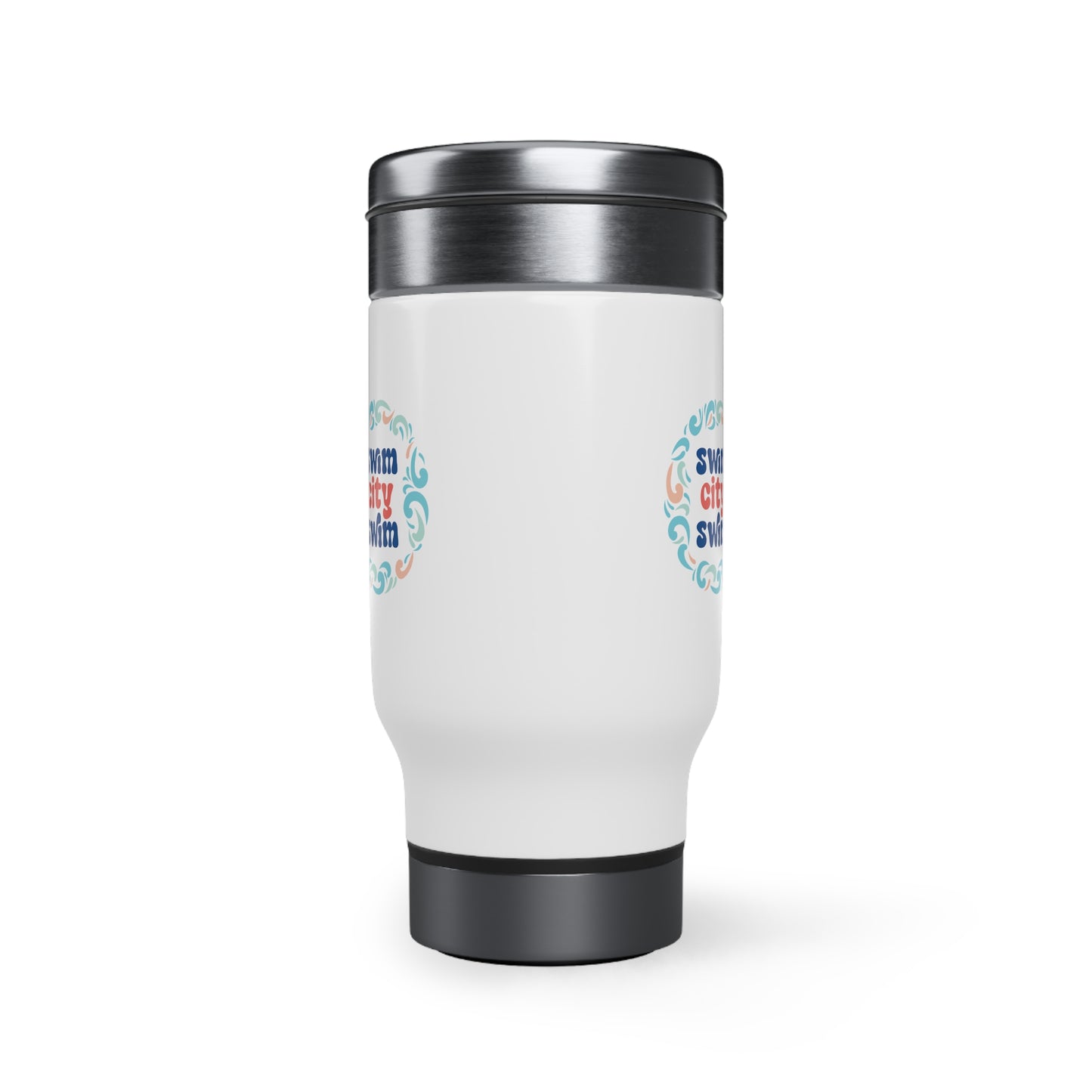 SwimCity Stainless Steel Travel Mug with Handle, 14oz