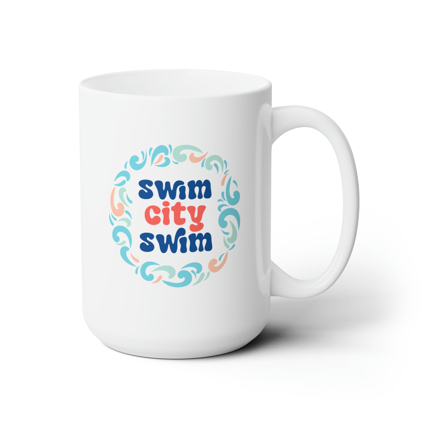 SwimCity Swim Ceramic Mug, 15oz