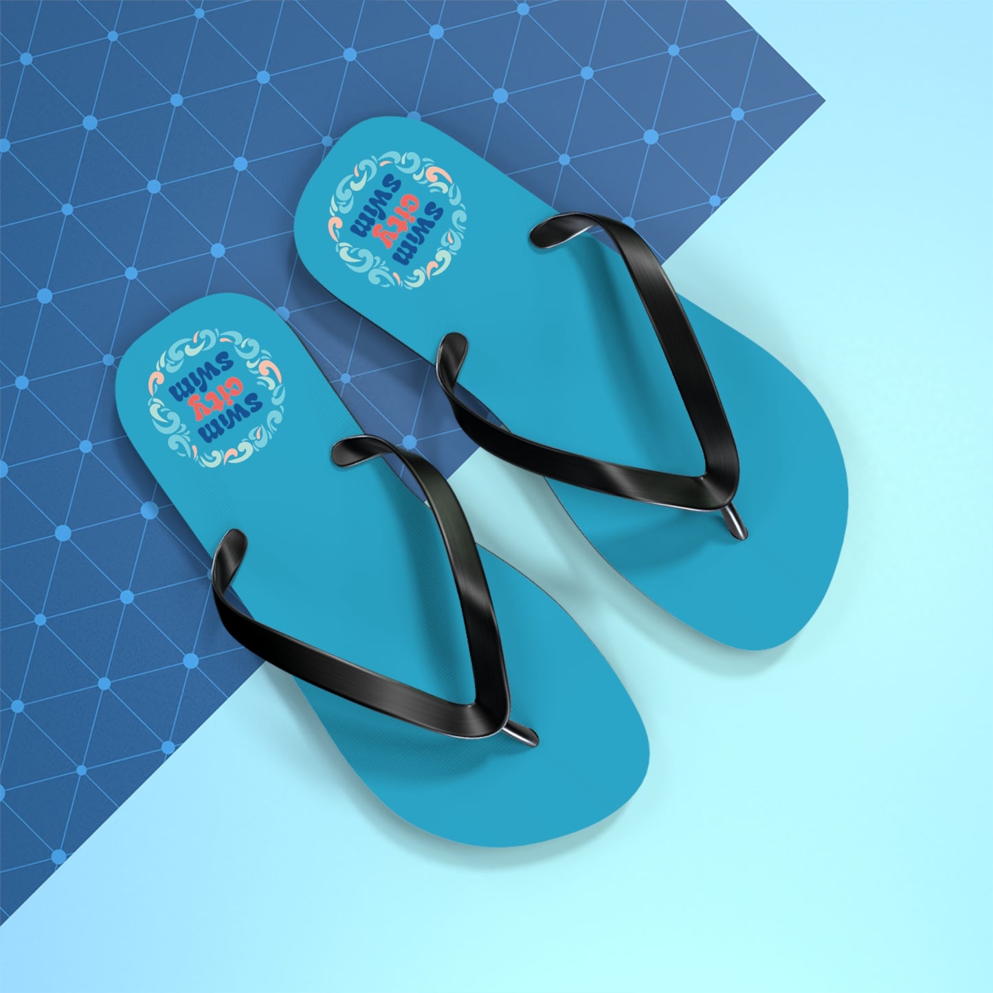 SwimCity Flip Flops - Turquoise