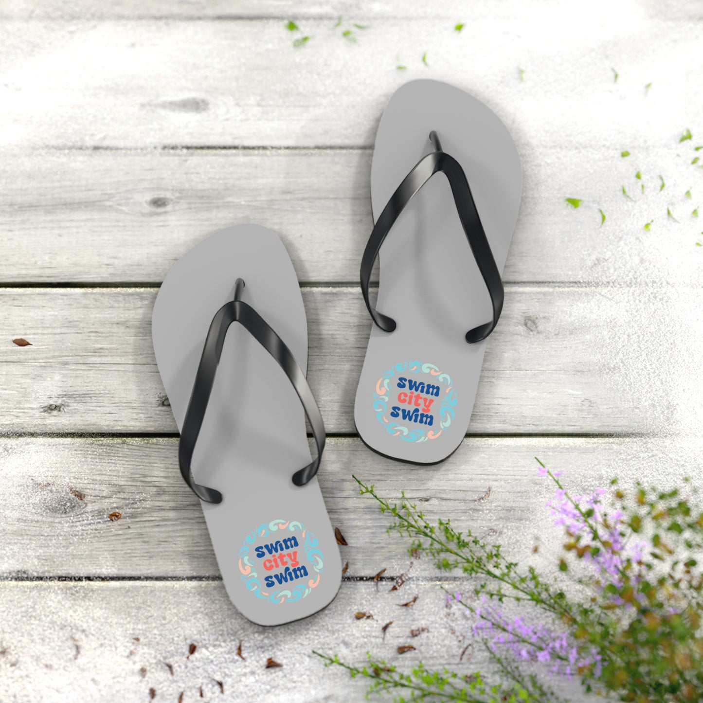 SwimCity Flip Flops - Grey