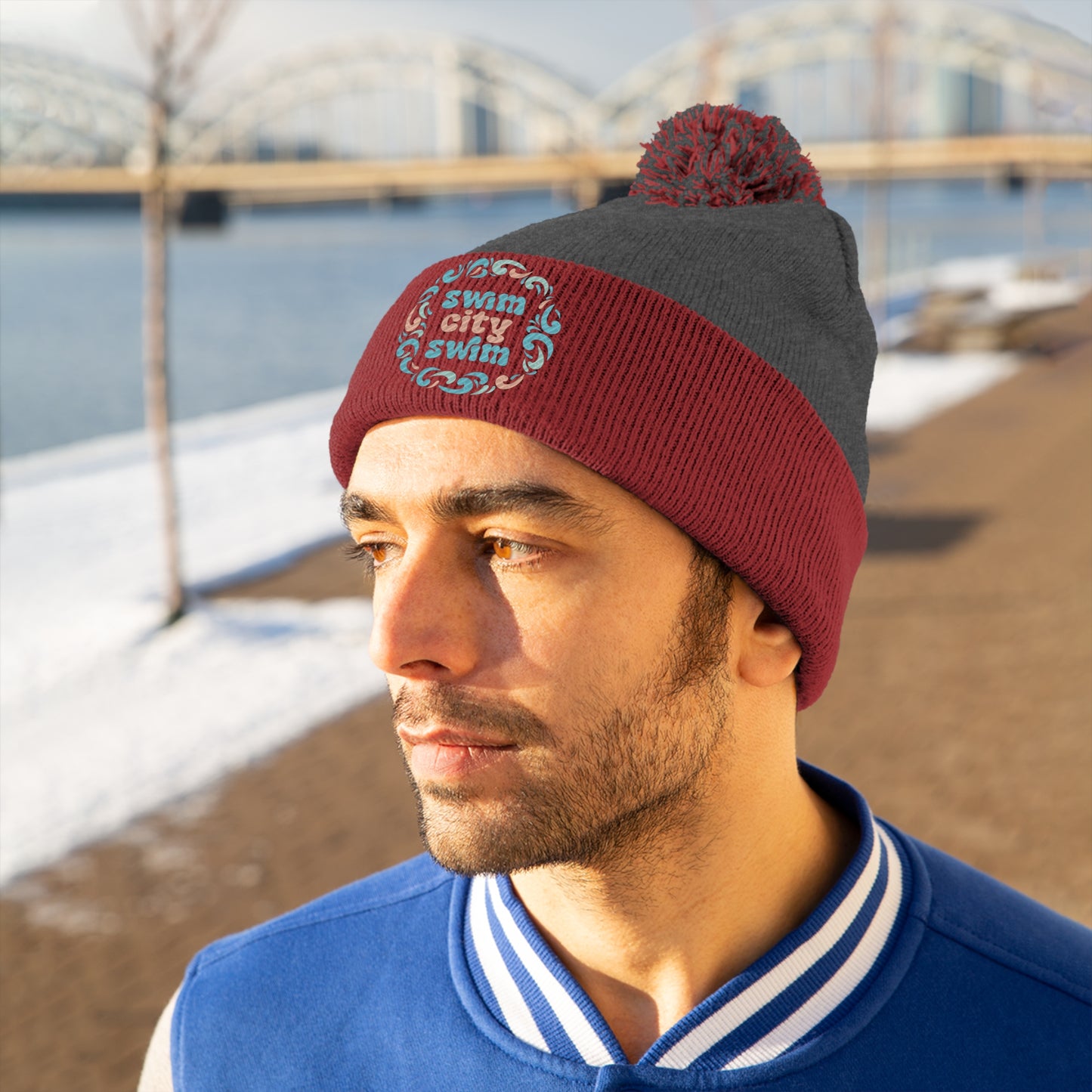 SwimCity Pom Pom Beanie