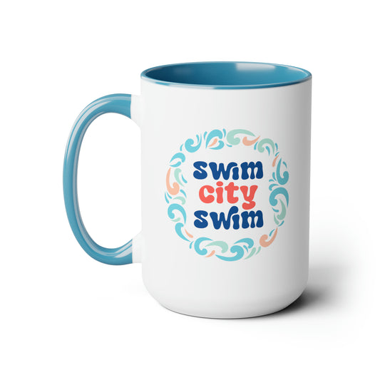 SwimCity Ceramic Mug, 15oz