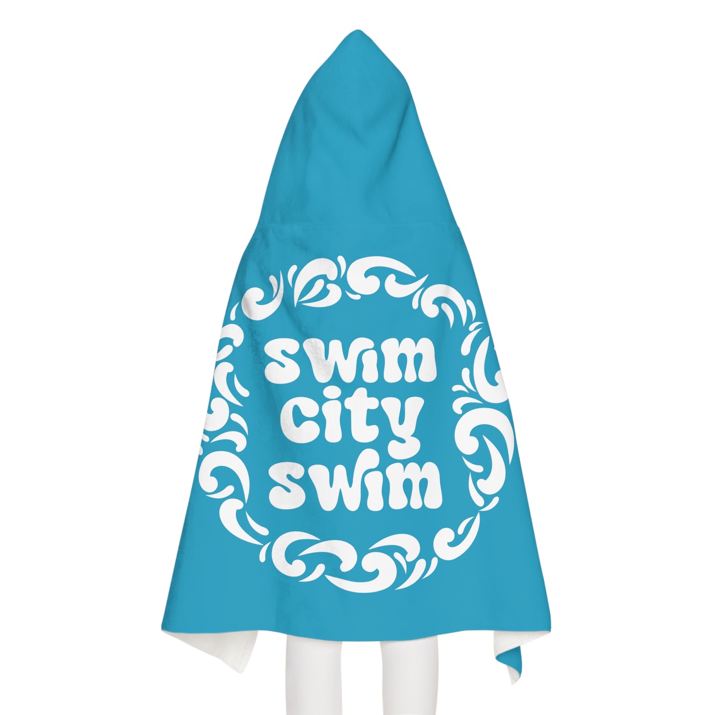 * Youth SwimCity Goggles Hooded Towel - Teal *