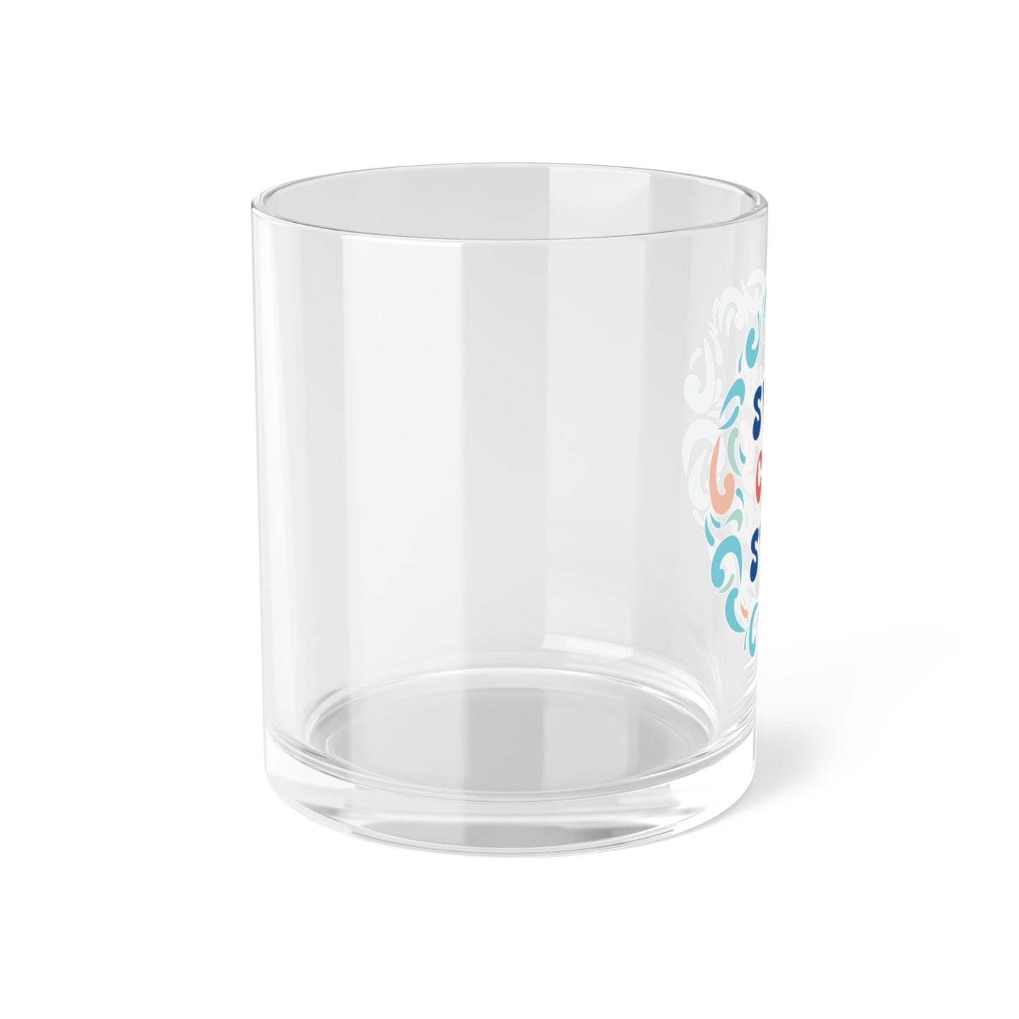 SwimCity Swim Logo Bar Glass