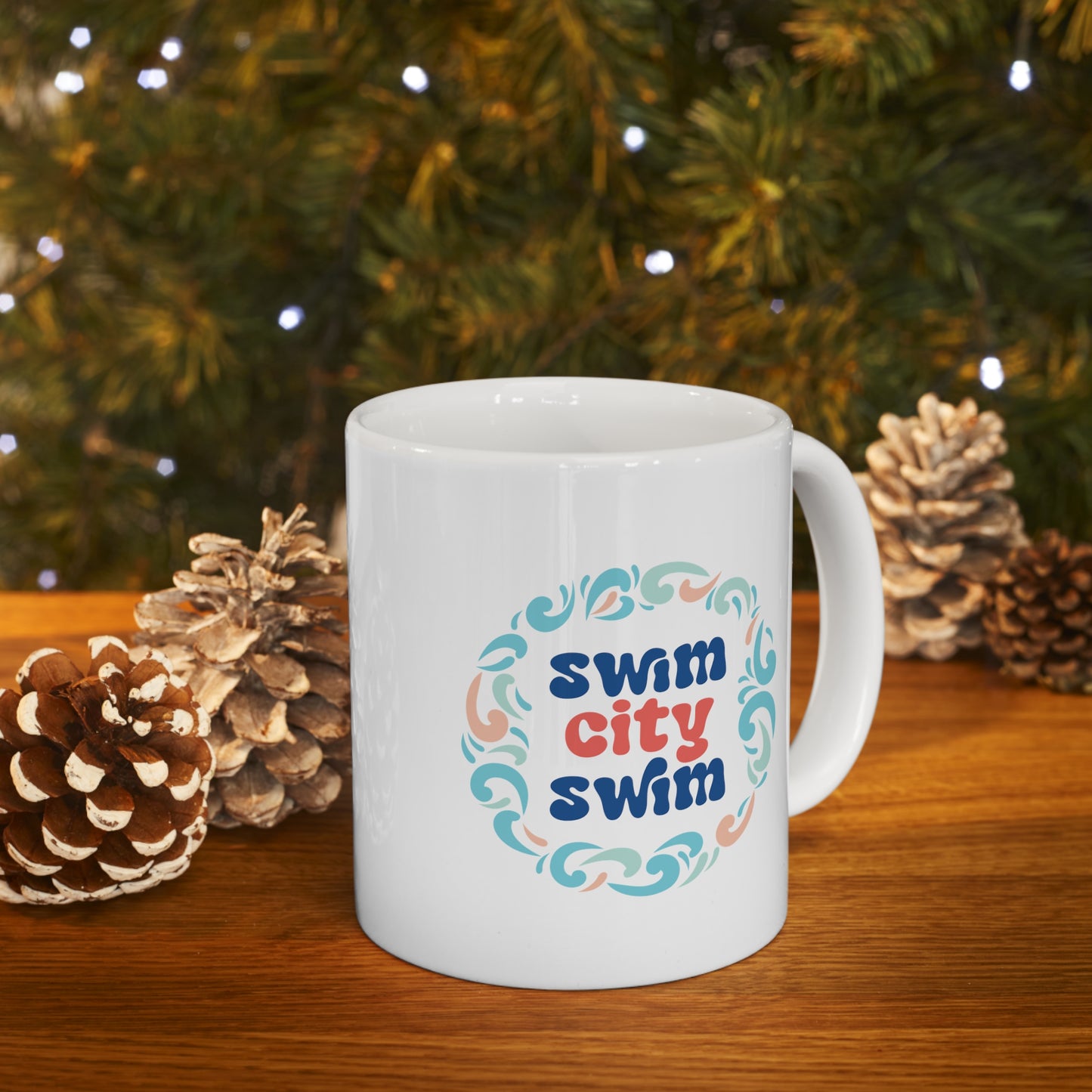 * SwimCity Ceramic Mug, 11oz *