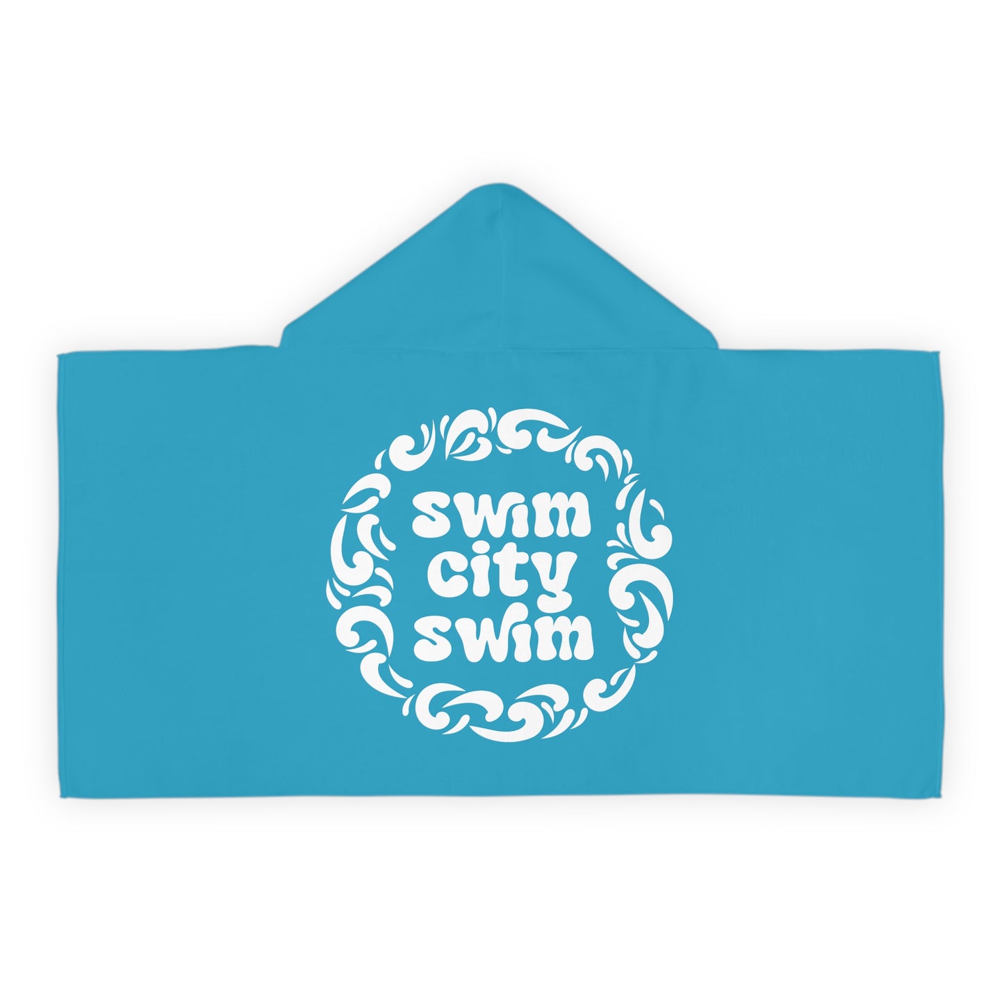 * Youth SwimCity Goggles Hooded Towel - Teal *