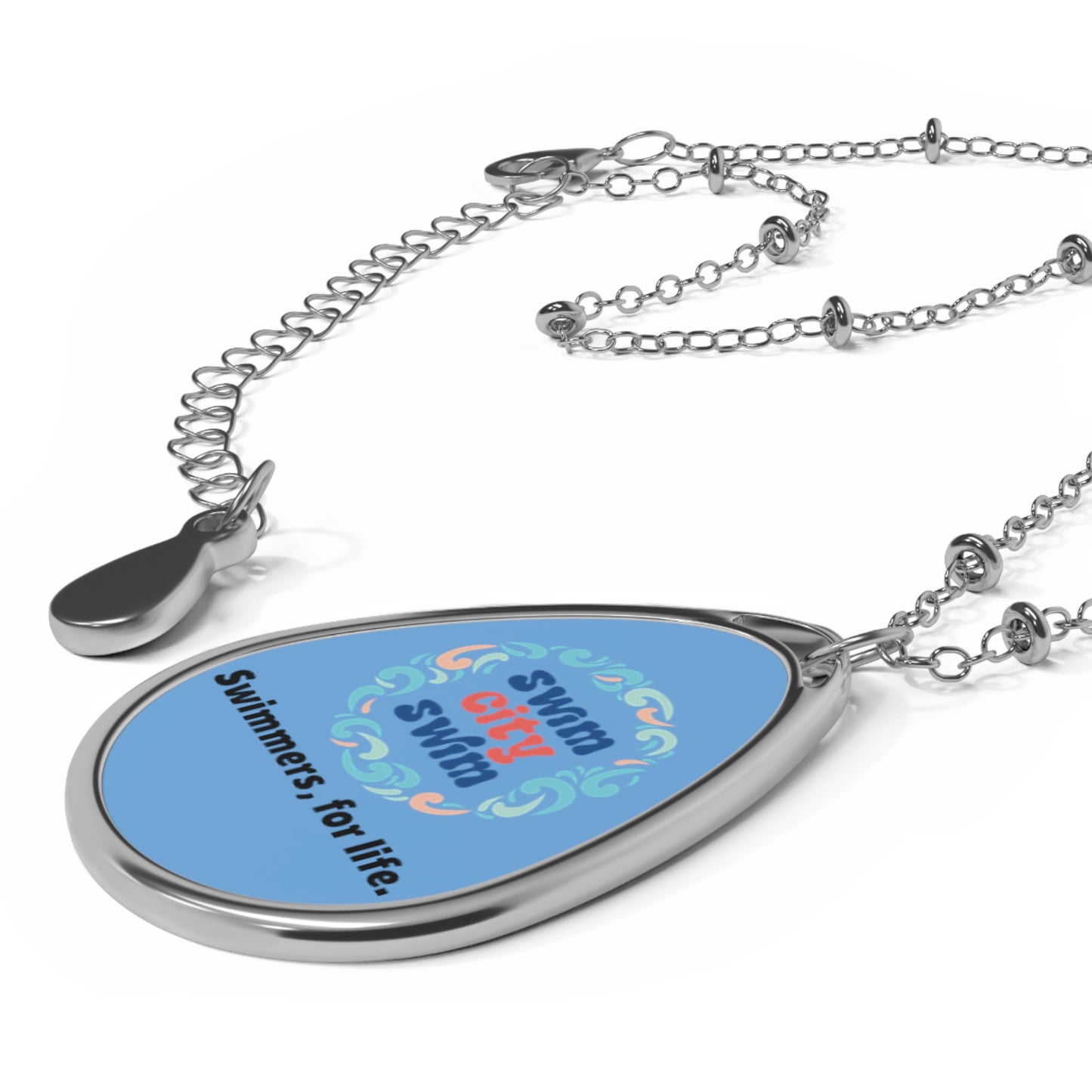 SwimCity Swimmers For Life Oval Necklace