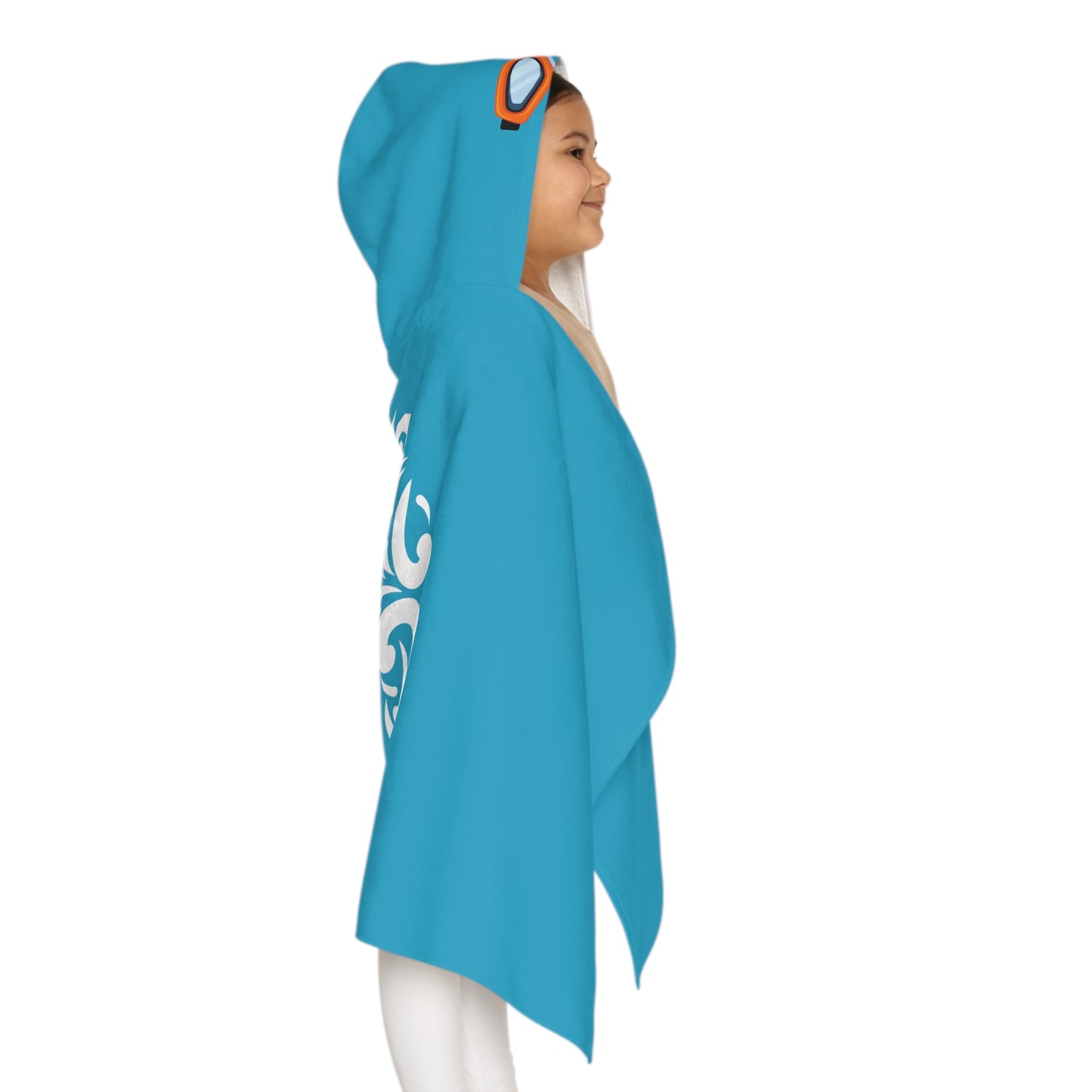 * Youth SwimCity Goggles Hooded Towel - Teal *