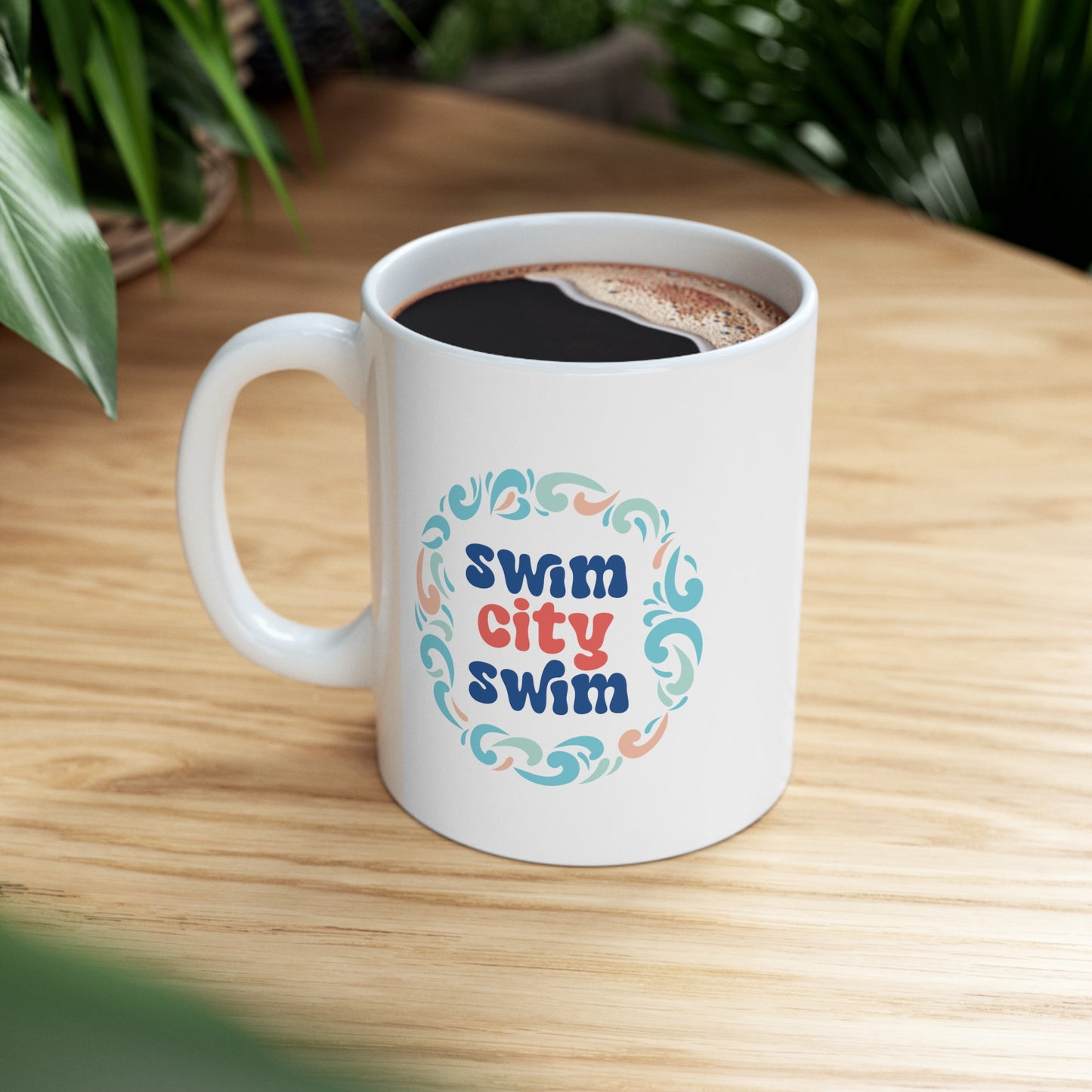 * SwimCity Ceramic Mug, 11oz *