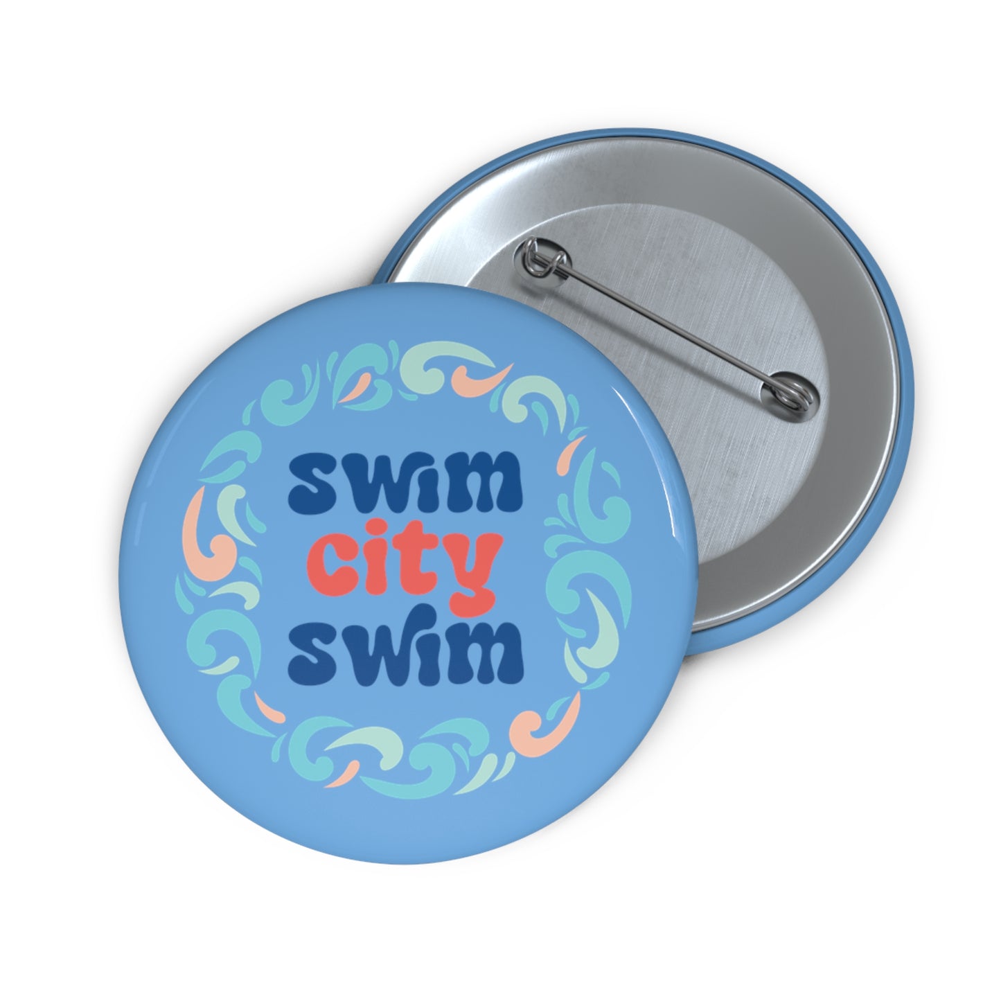 SwimCity Swim Decorative Pin Buttons