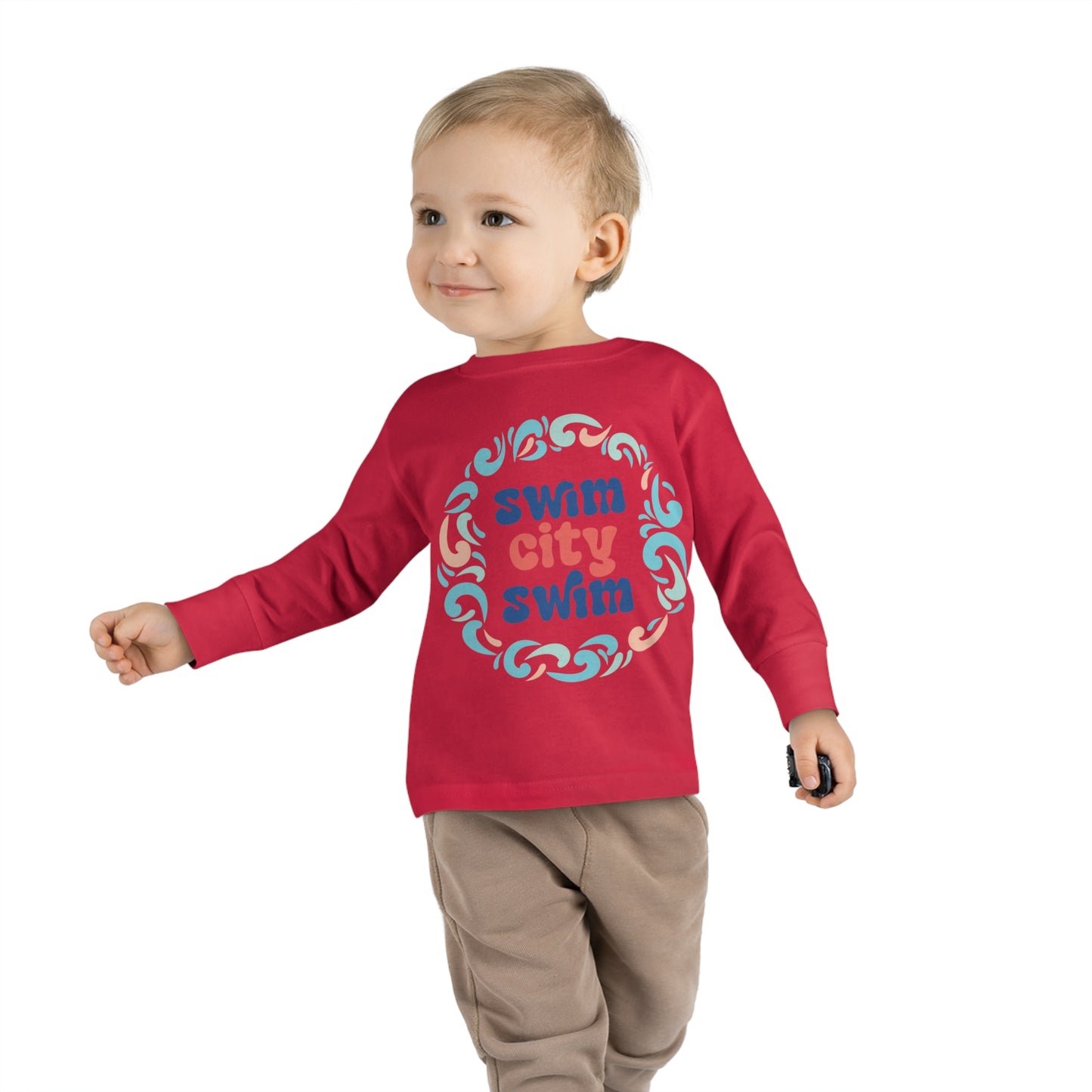 SwimCity Logo Toddler Long Sleeve Tee