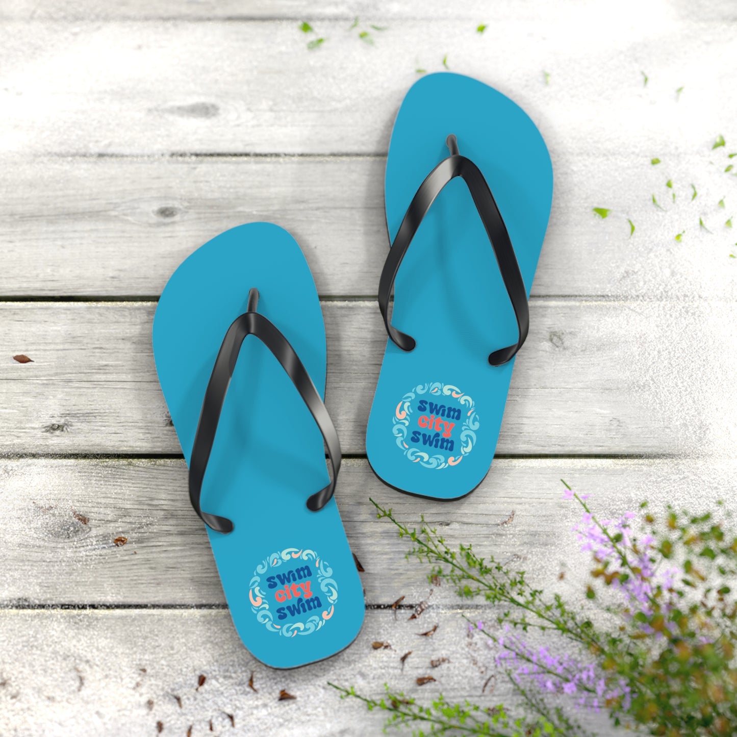 SwimCity Flip Flops - Turquoise