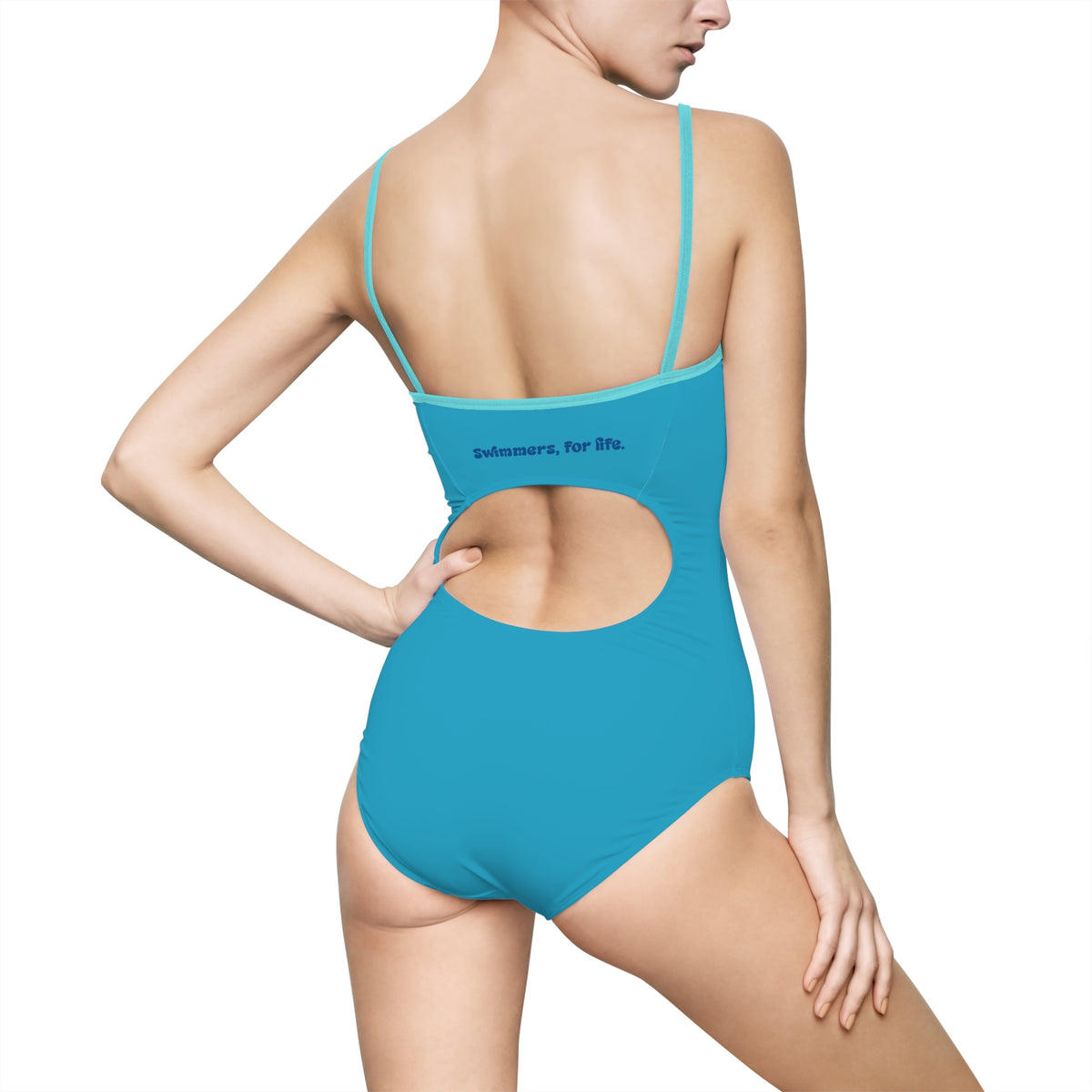 Swim City Swim Women's One-Piece Swimsuit — Aqua Retro Pool Vibe