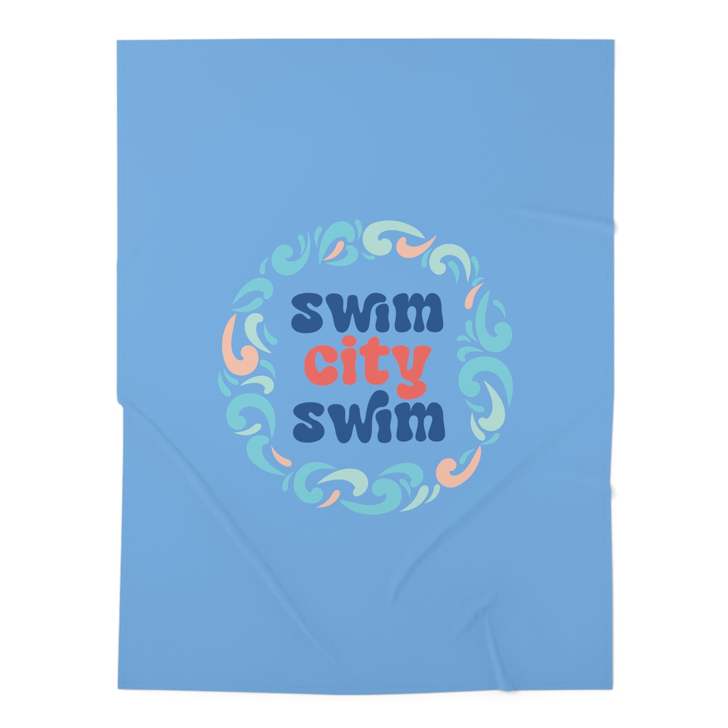 SwimCity Logo Baby Swaddle Blanket