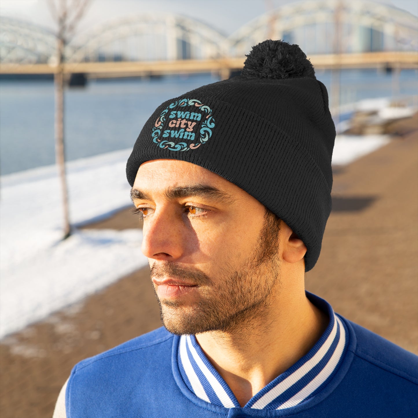 SwimCity Pom Pom Beanie