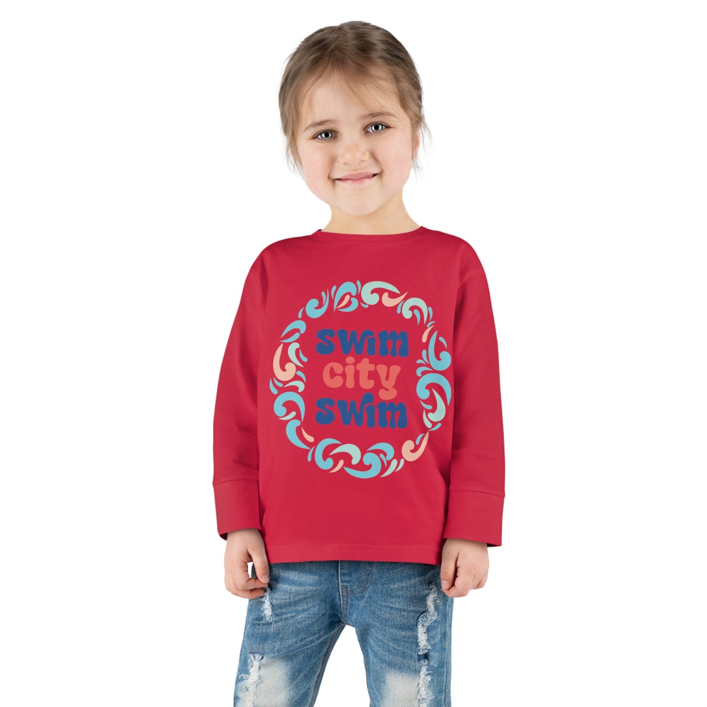 SwimCity Logo Toddler Long Sleeve Tee