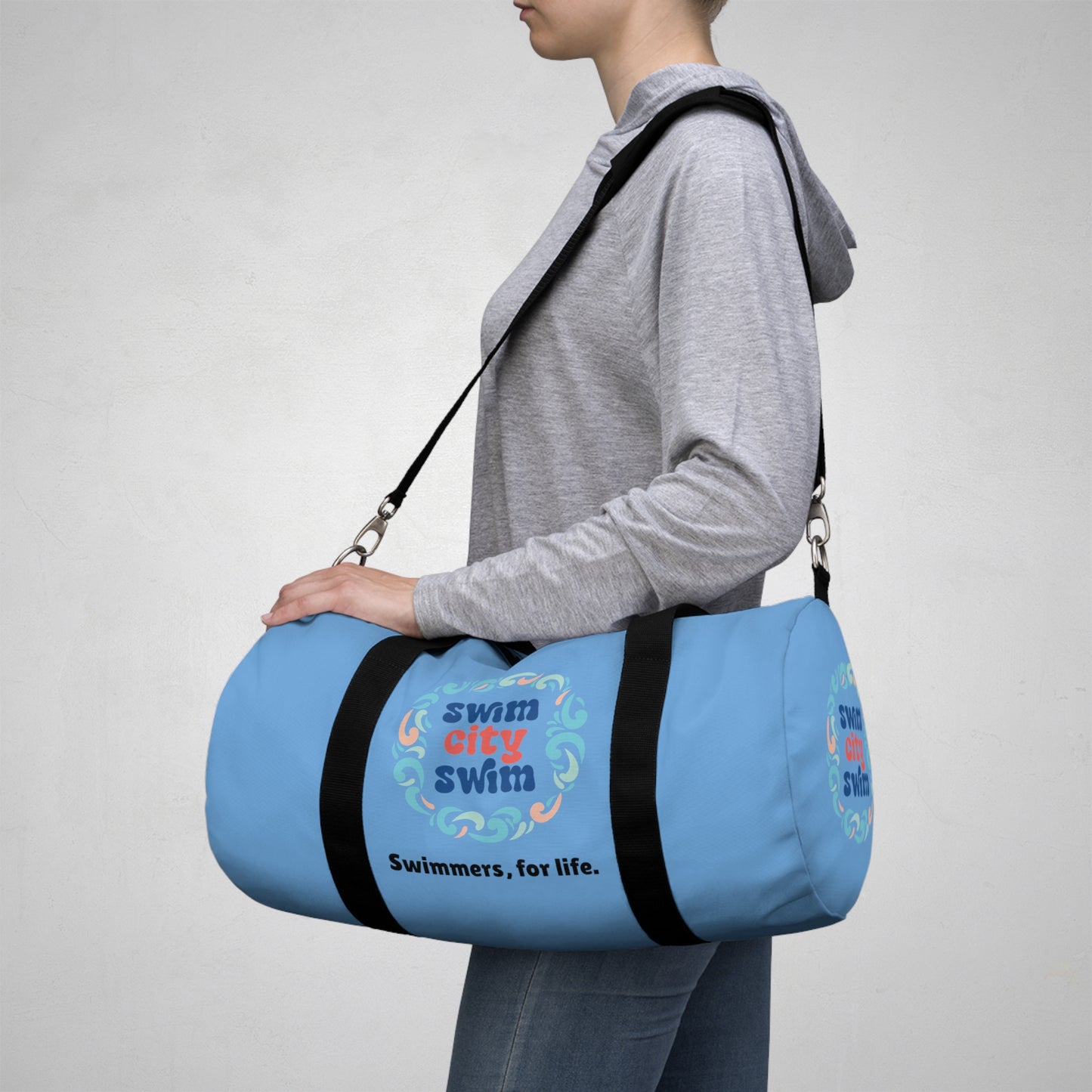 SwimCity Swimmers For Life Duffel Bag - Blue